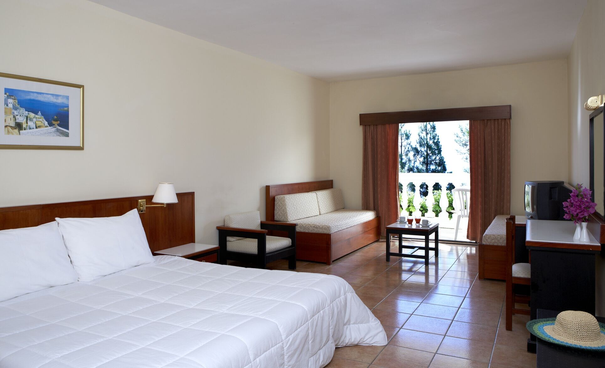بنغل عائلي بسريرين منفصلين بإطلالة على البحر مع أريكة، Sunshine Corfu Hotel & Spa 3/6