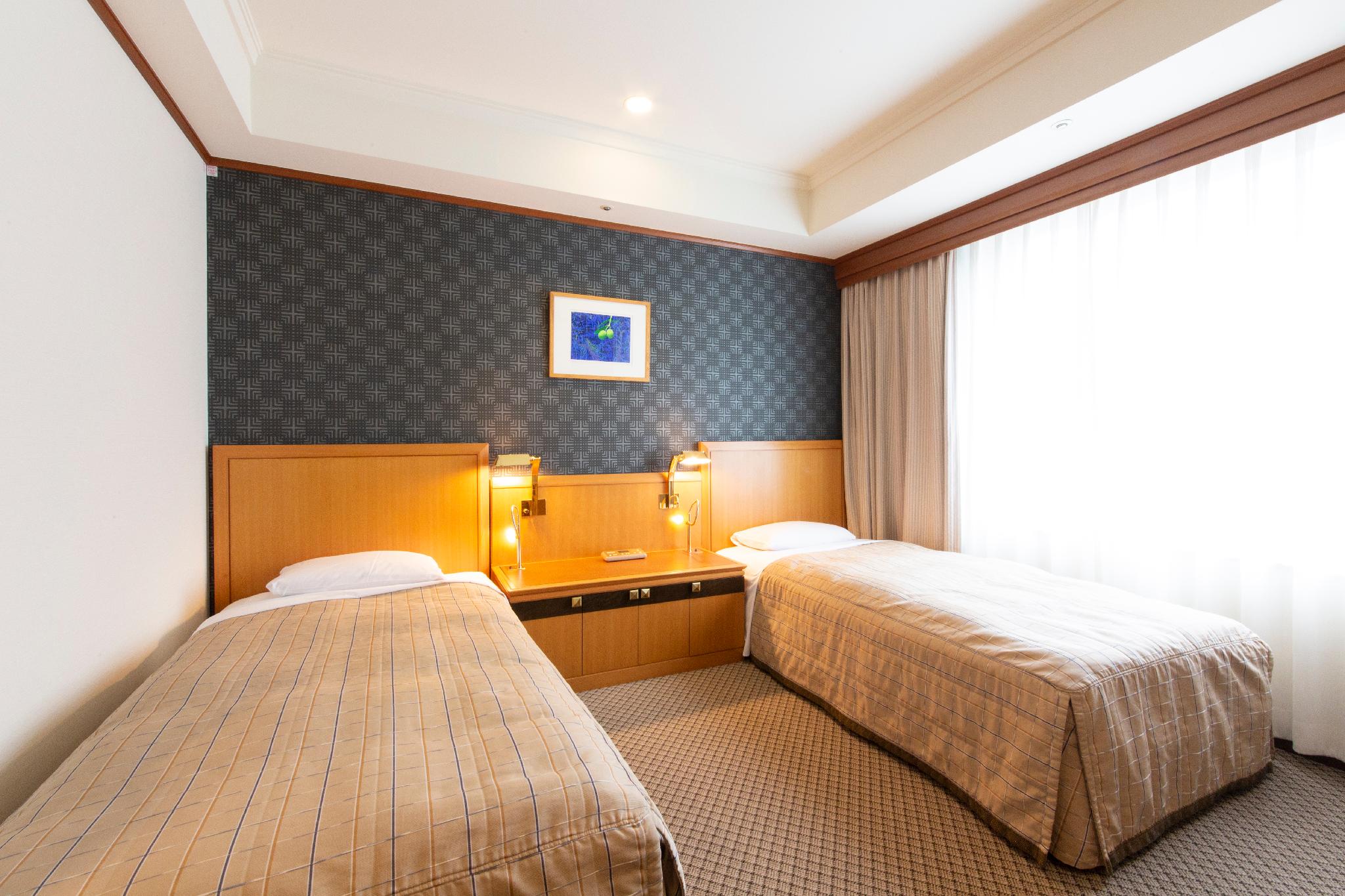Standard, Twin Beds, Night View