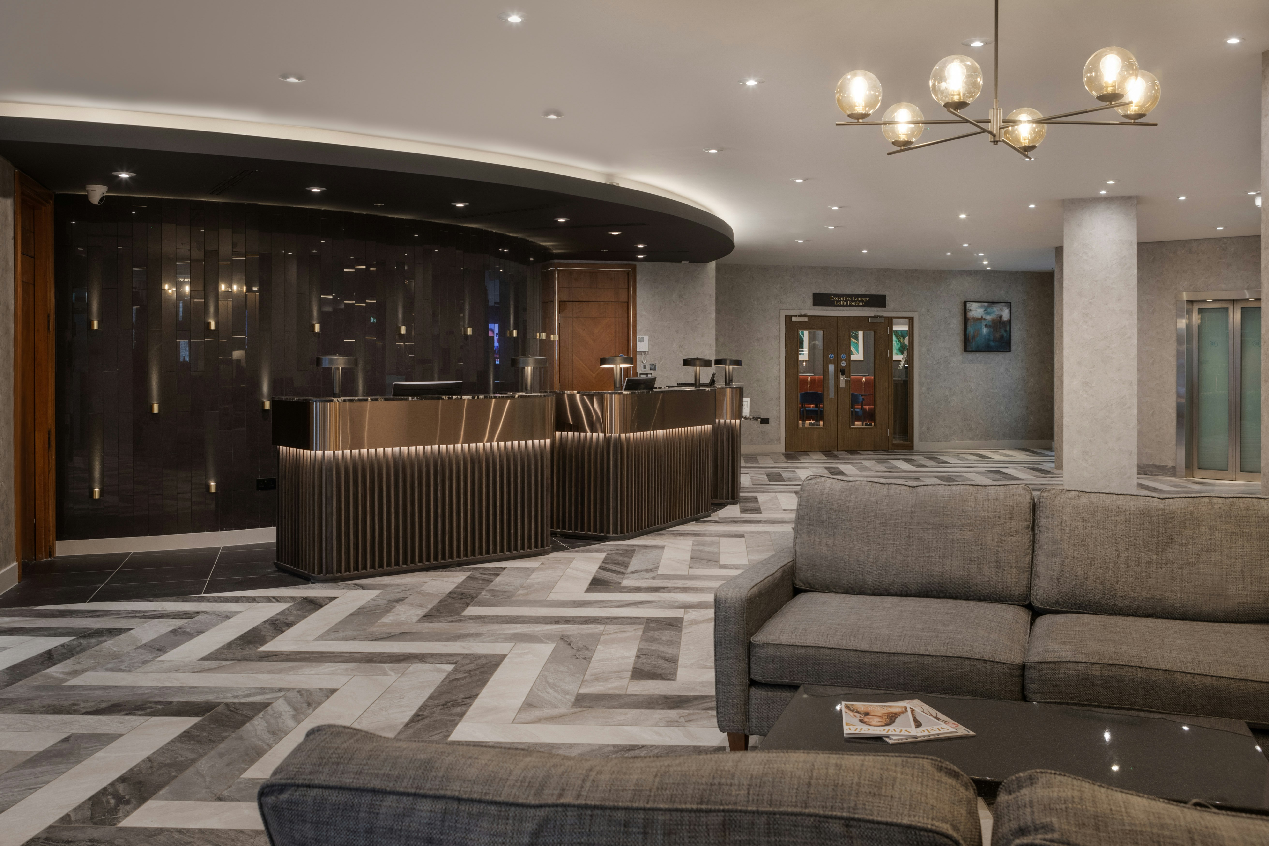 Lobby at Hilton Cardiff Hotel, CARDIFF