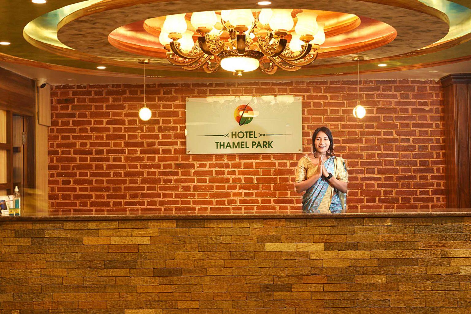 Lobby at Hotel Thamel Park, KATHMANDU
