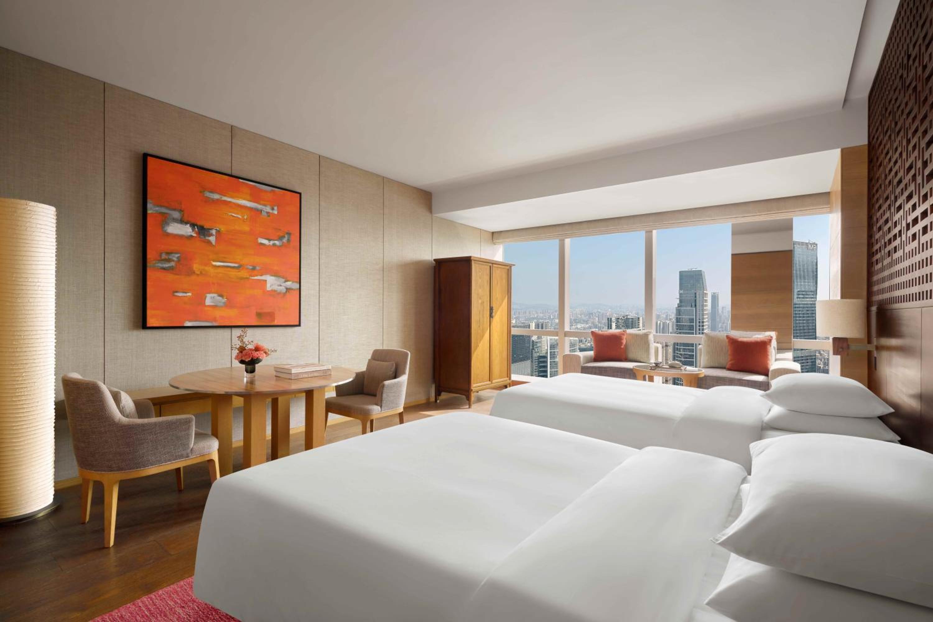 Room, Twin Beds, Skyline View