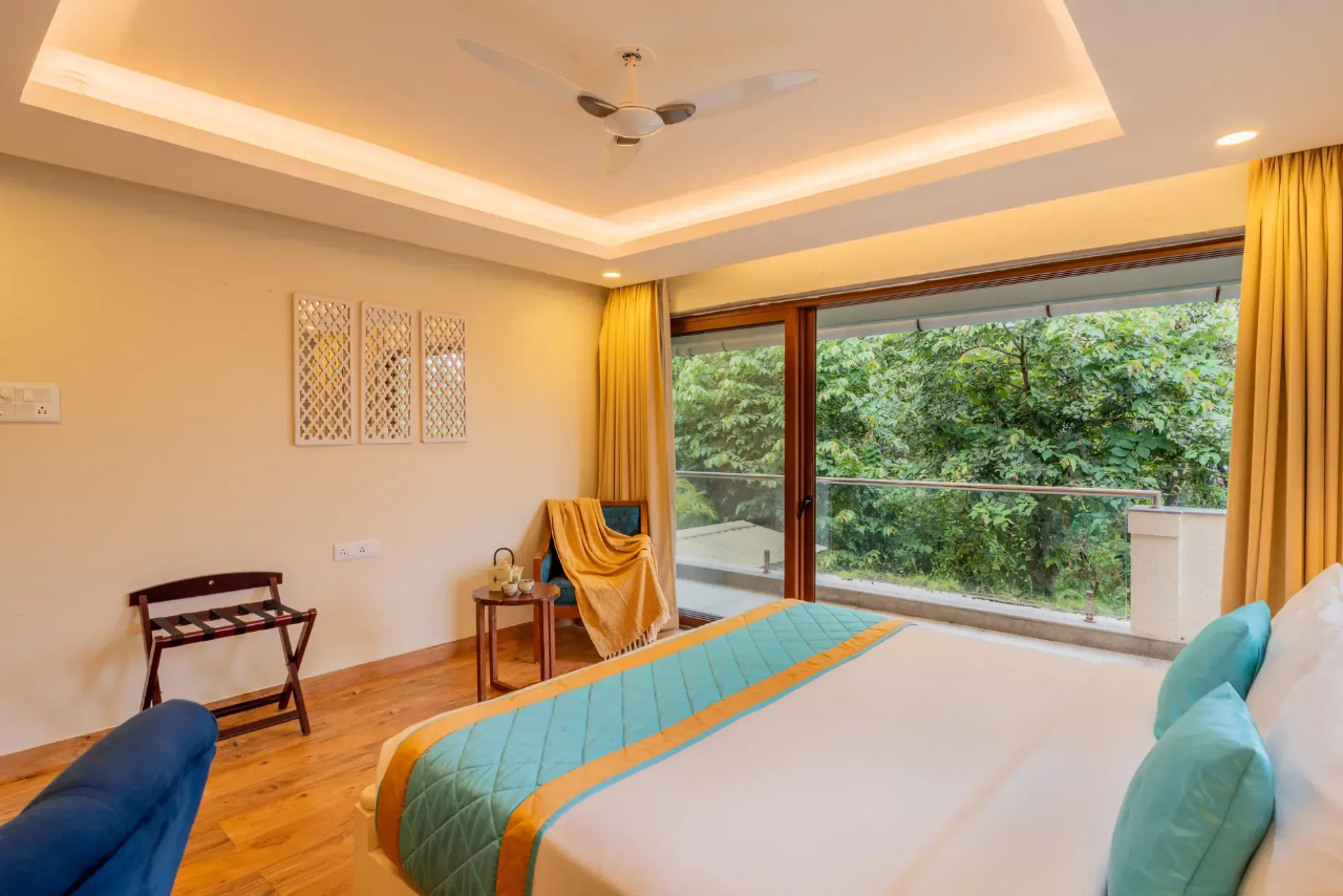 Room at ELIVAAS 4 BHK With Pvt Pool & Outdoor Sitting Area Anasa, Siolim