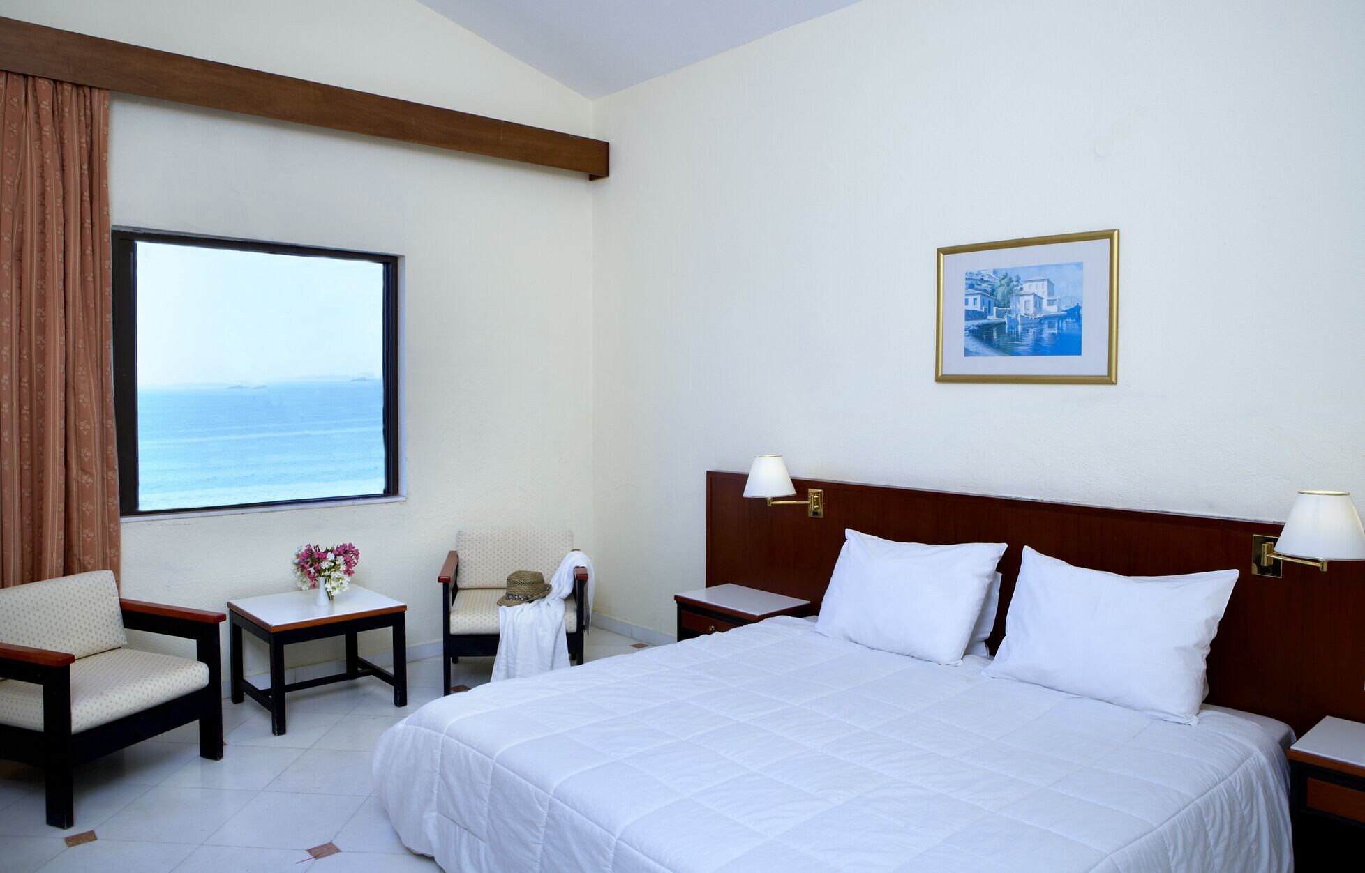 بنغل عائلي بسريرين منفصلين بإطلالة على البحر مع أريكة، Sunshine Corfu Hotel & Spa 2/6