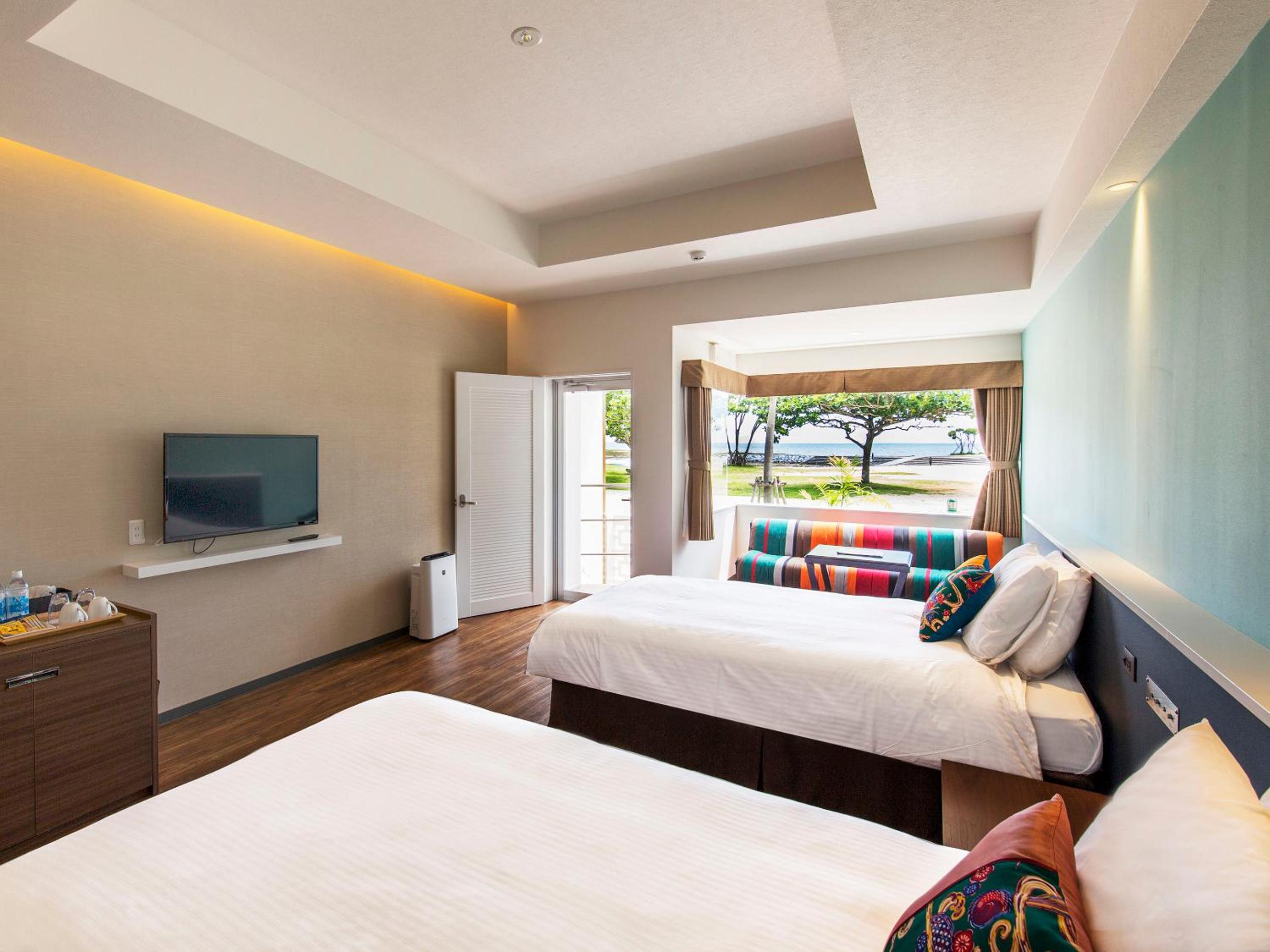 Room, 2 Double Beds, Beach Side