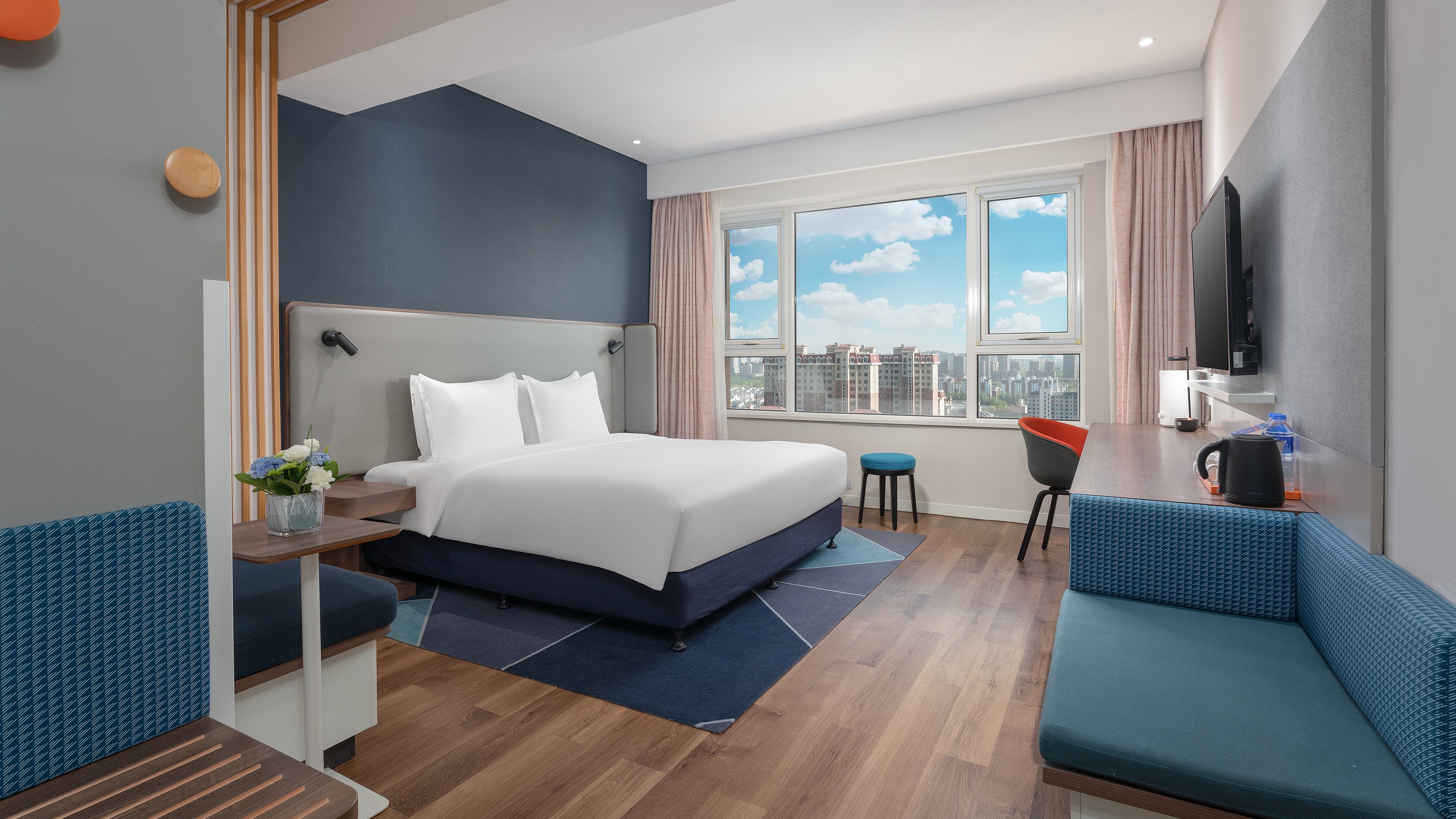غرفة قياسية بسرير كينج، Holiday Inn Express Yinchuan Downtown 2/3