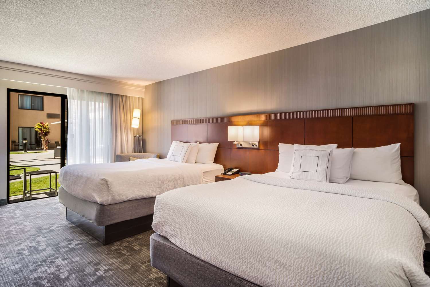 Room, 2 Queen Beds, Patio or Pool View, Accessible