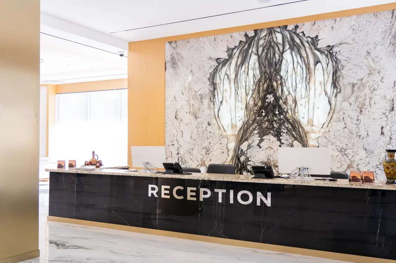Lobby at Grand Afrosiyob Hotel, TASHKENT