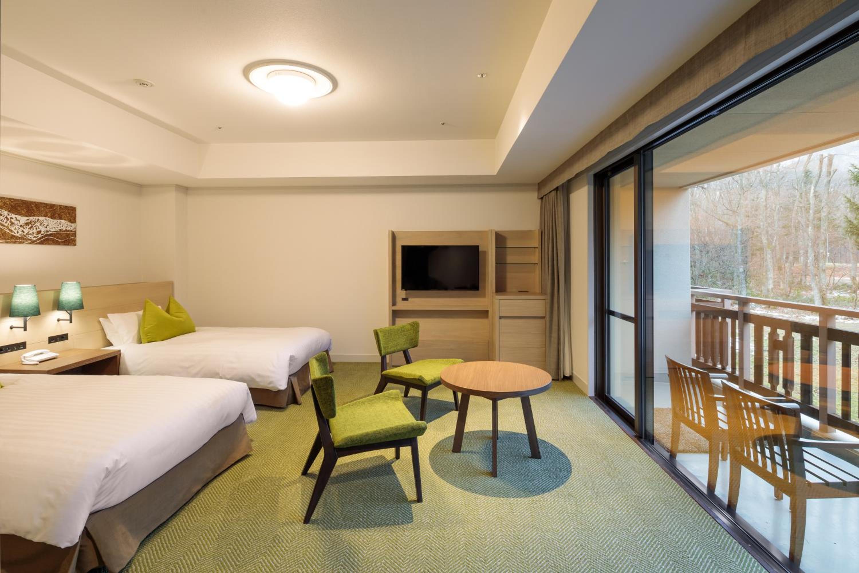 Semi Room, Deluxe, 2 Semi Double and Twin Beds