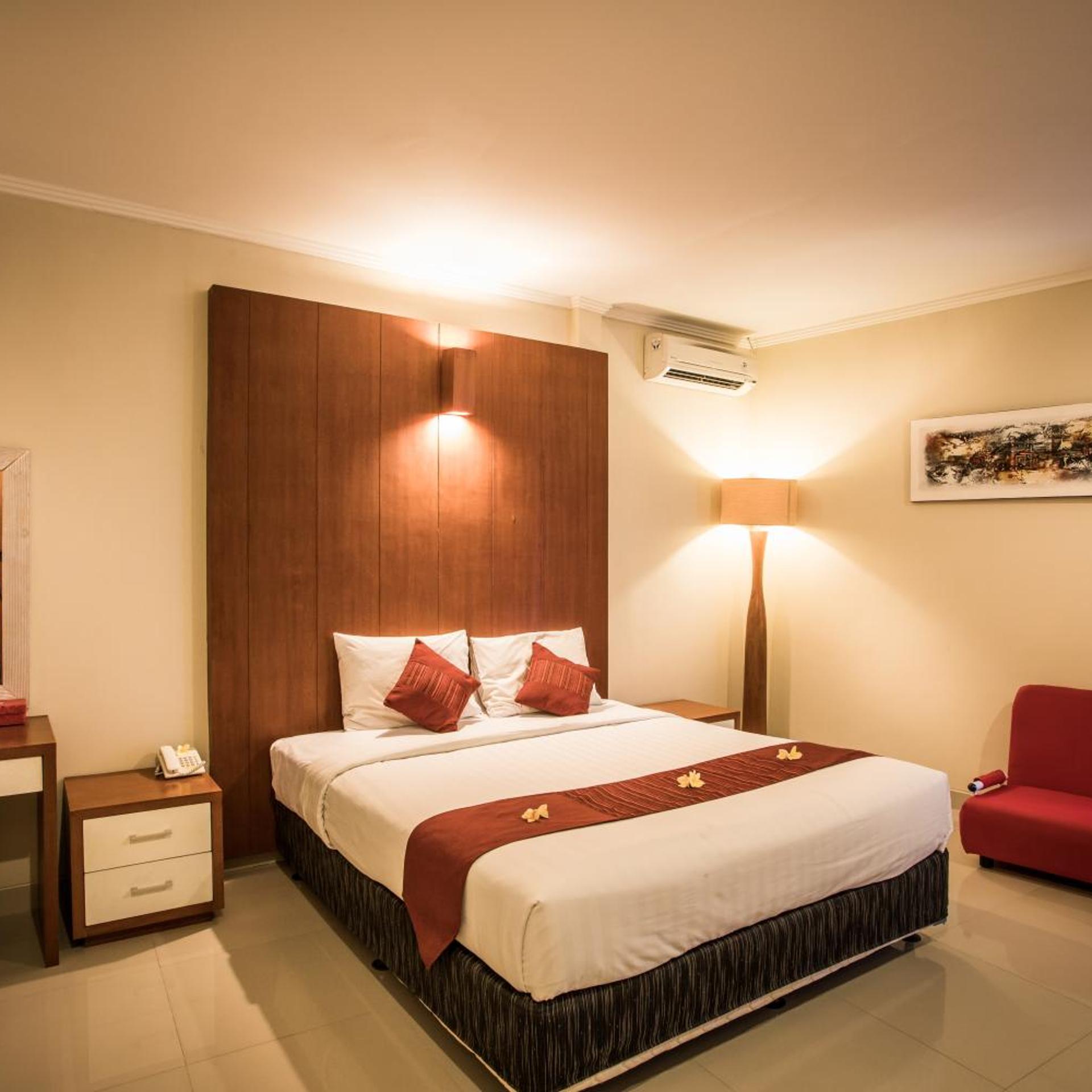 غرفة ديلوكس بسرير مزدوج أو سريرين منفصلين، Svarna Hotel Sanur 5/10
