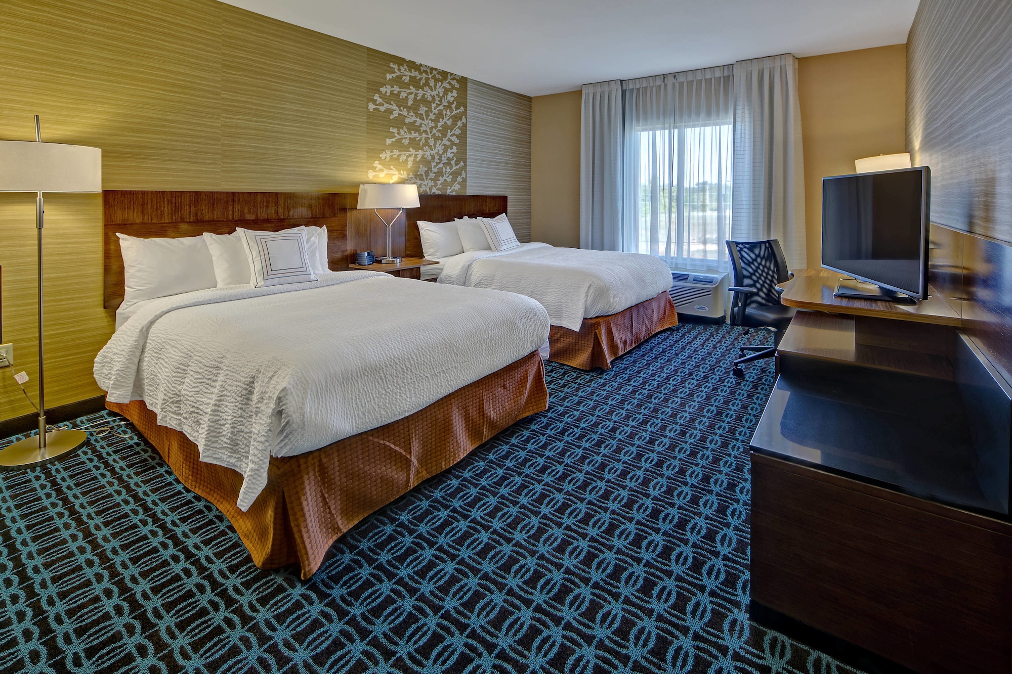 غرفة بسريرين كوين، Fairfield Inn And Suites Jackson 3/6