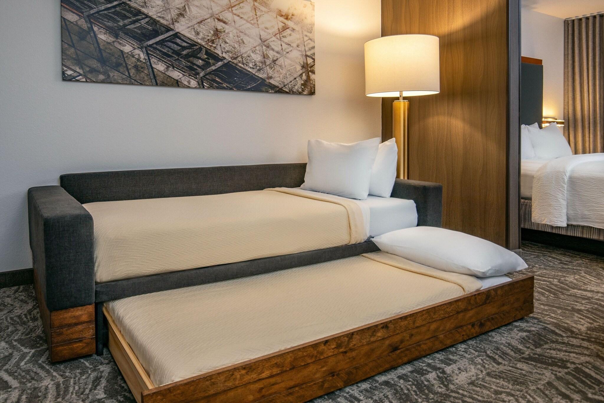استوديو بسريرين كوين مع أريكة لذوي الإعاقة