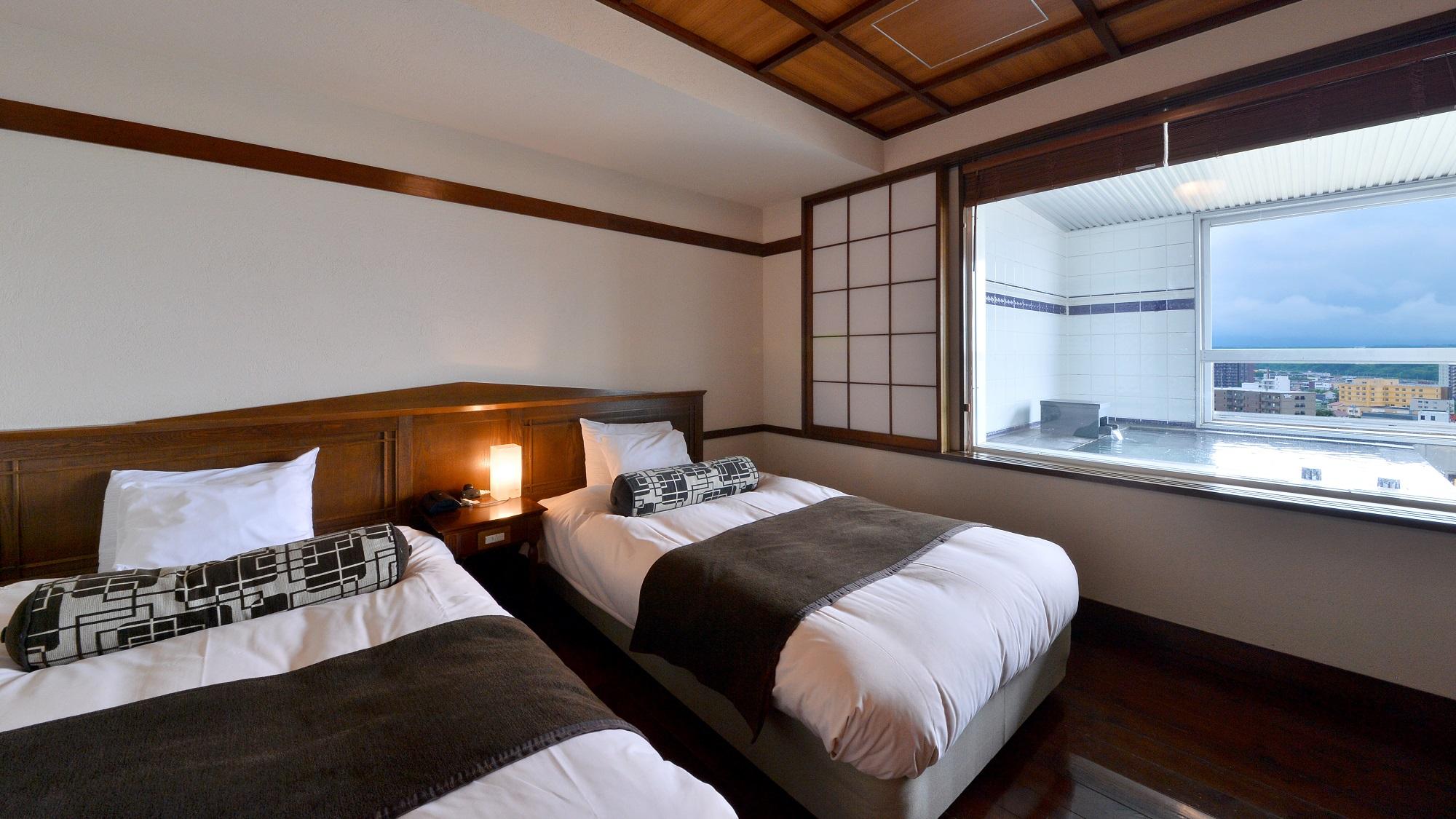 Japanese Western, Japanese, Modern, Standard, Night View, Bathtub
