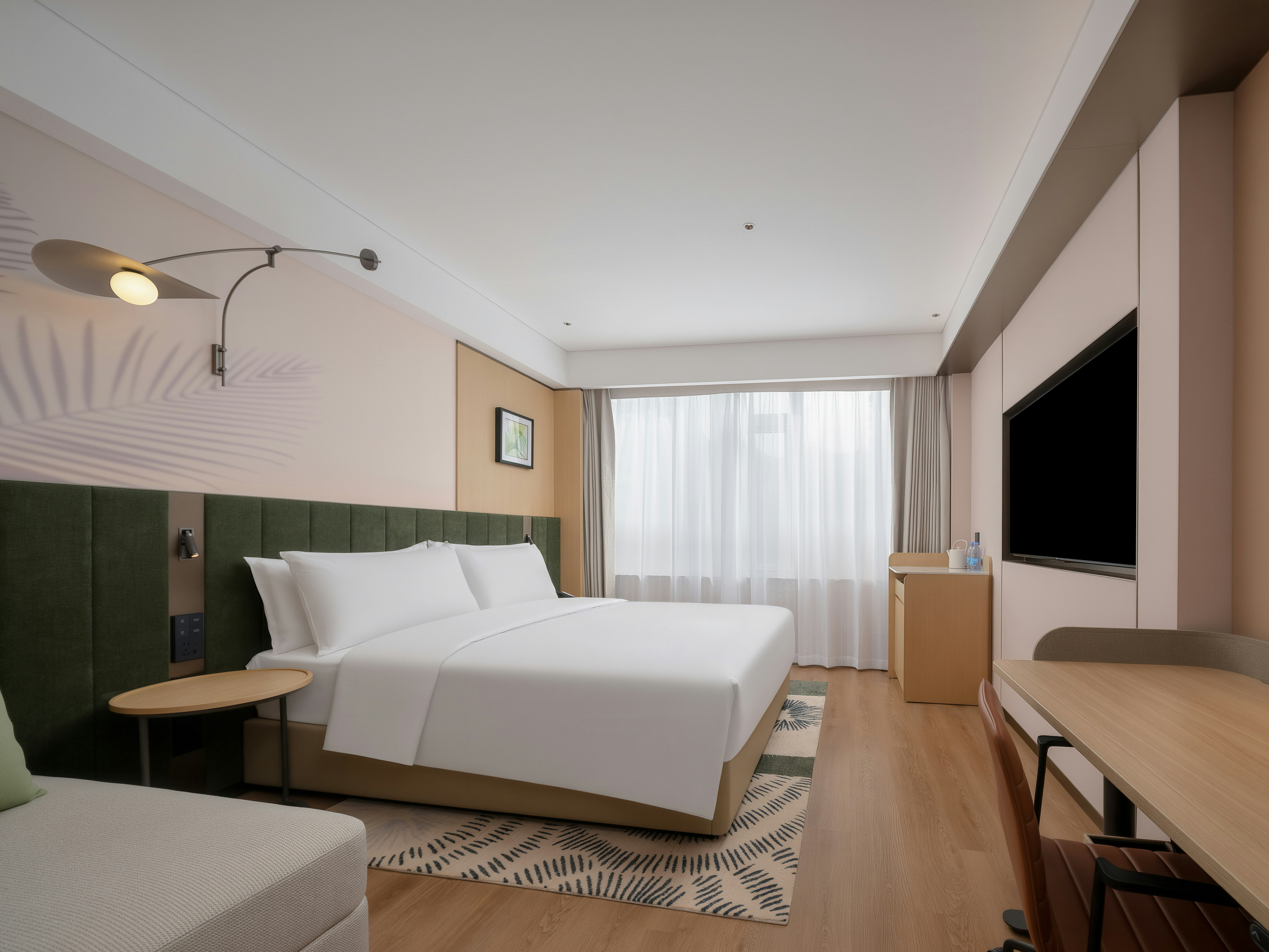 غرفة ديلوكس بسرير كينج، Hilton Garden Inn Beijing Asian Games Village 3/6