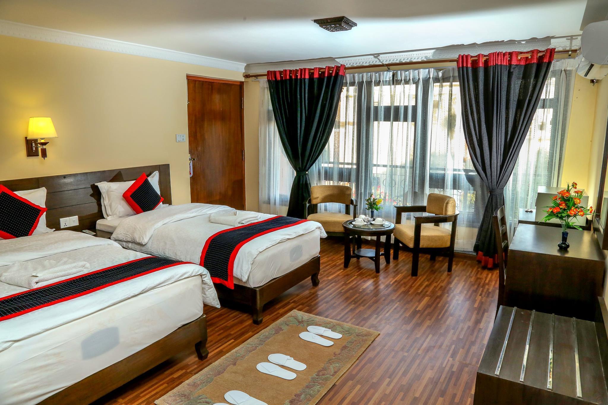 Semi Room, Deluxe, Family, 1 Double and 1 Single Bed