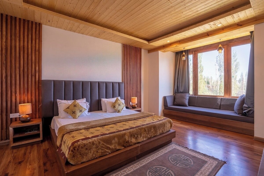 غرفة ديلوكس بسرير مزدوج، Hotel Ladakh Himalayan Retreat 3/5
