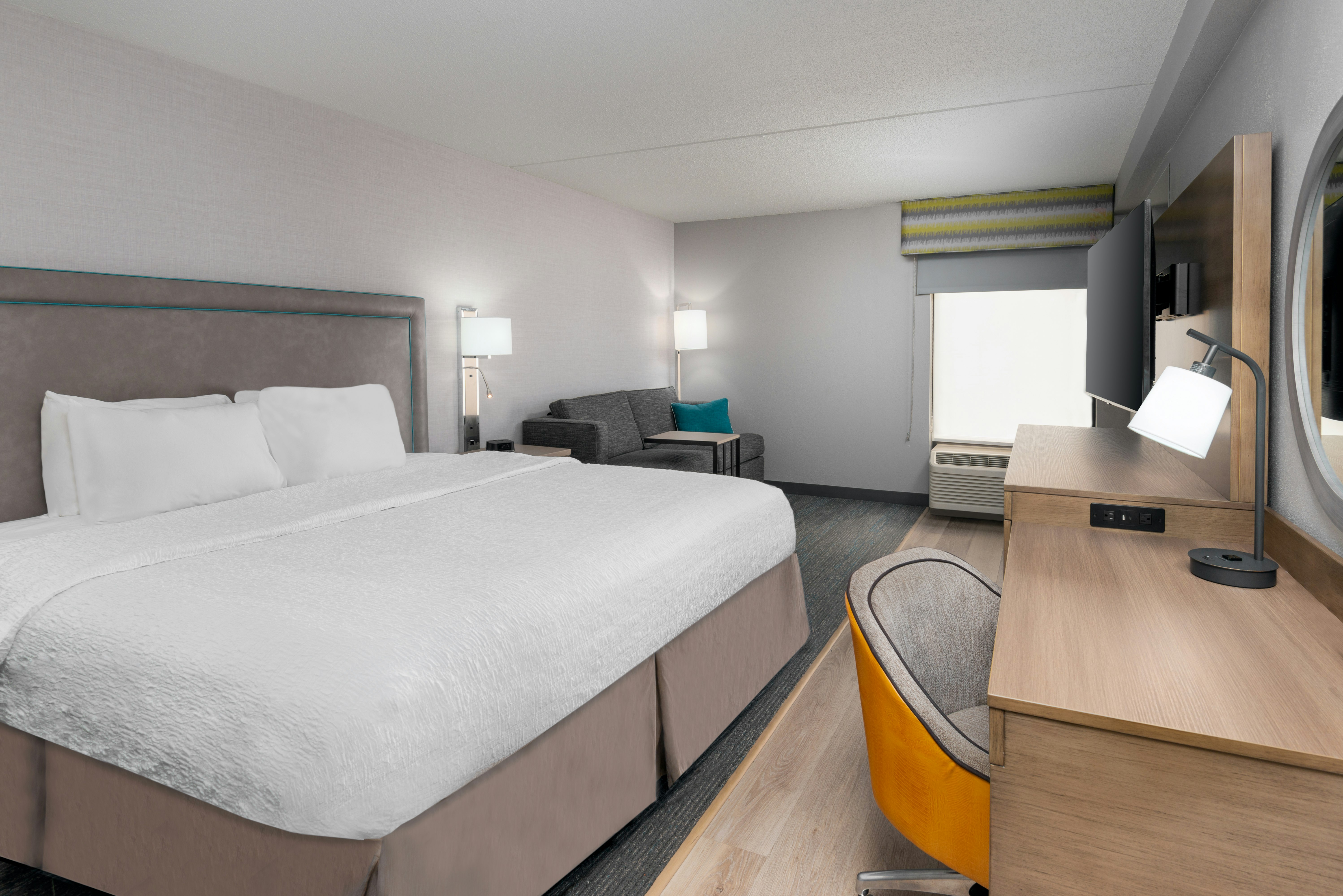 Room, King Bed, Sofa, Peloton