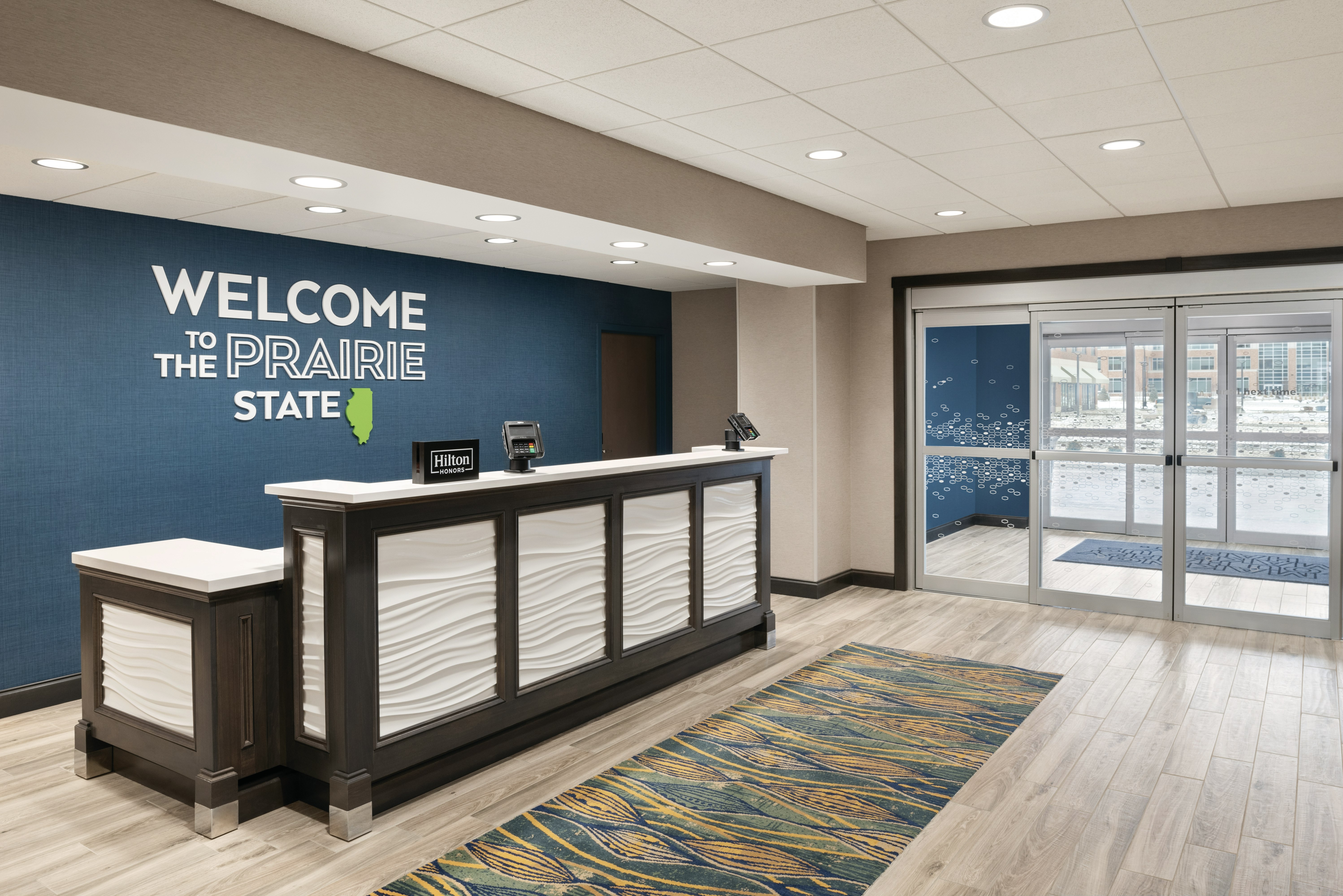 Lobby at Hampton Inn Champaign Southwest, CHAMPAIGN - IL