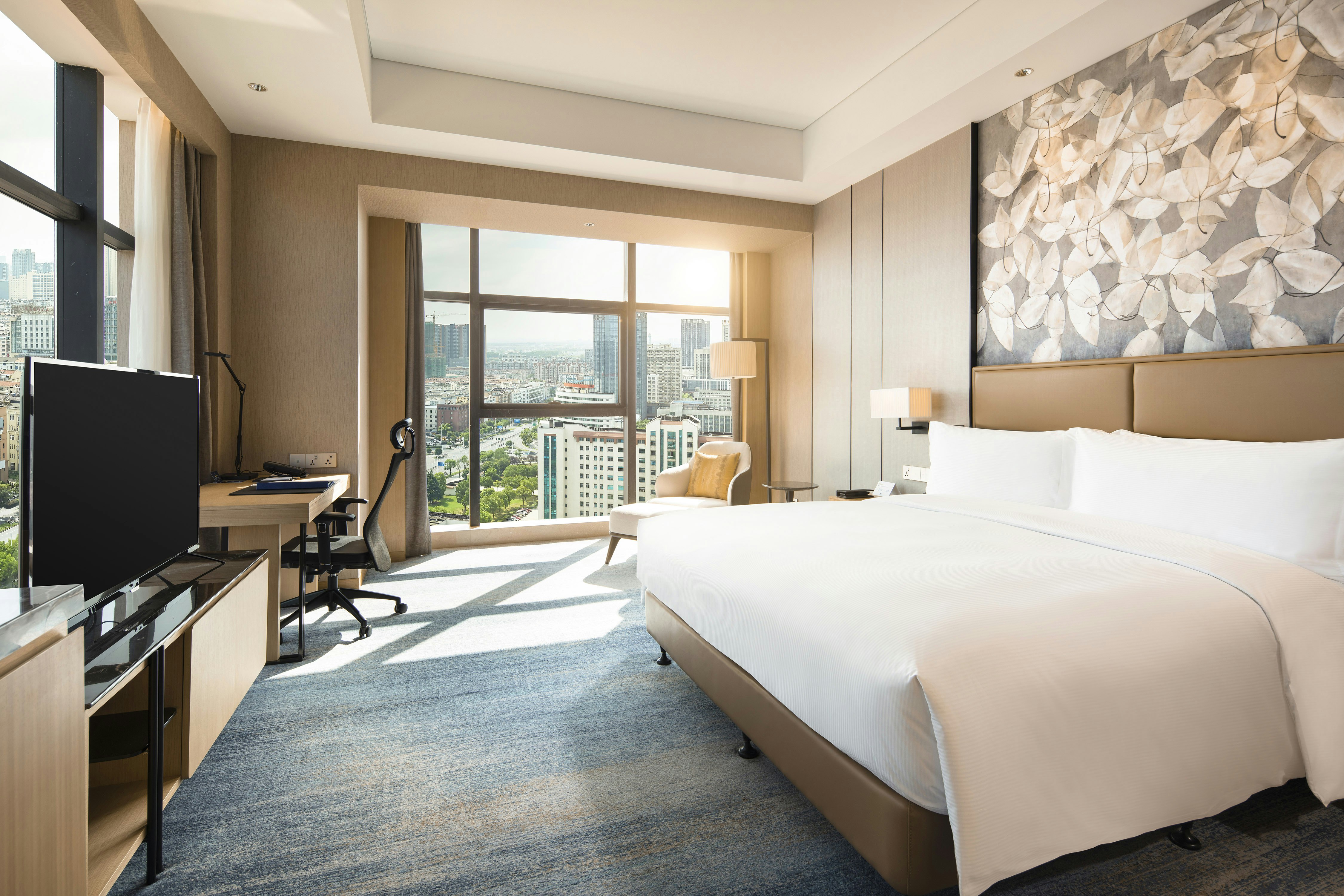 غرفة ديلوكس ركنية بسرير كينج، Doubletree By Hilton Yangzhou 5/10