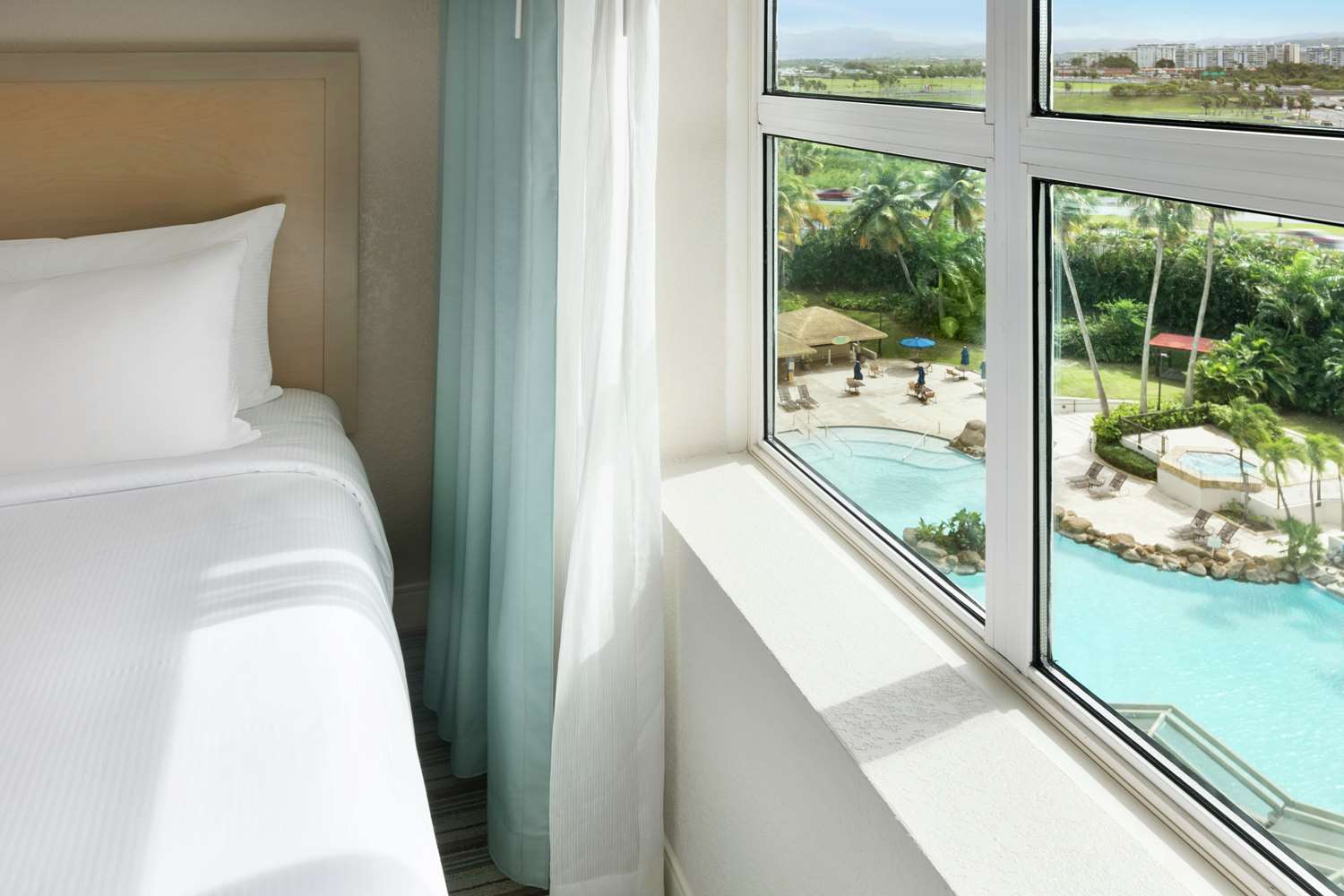 Suite, 2 Double Beds, Pool View