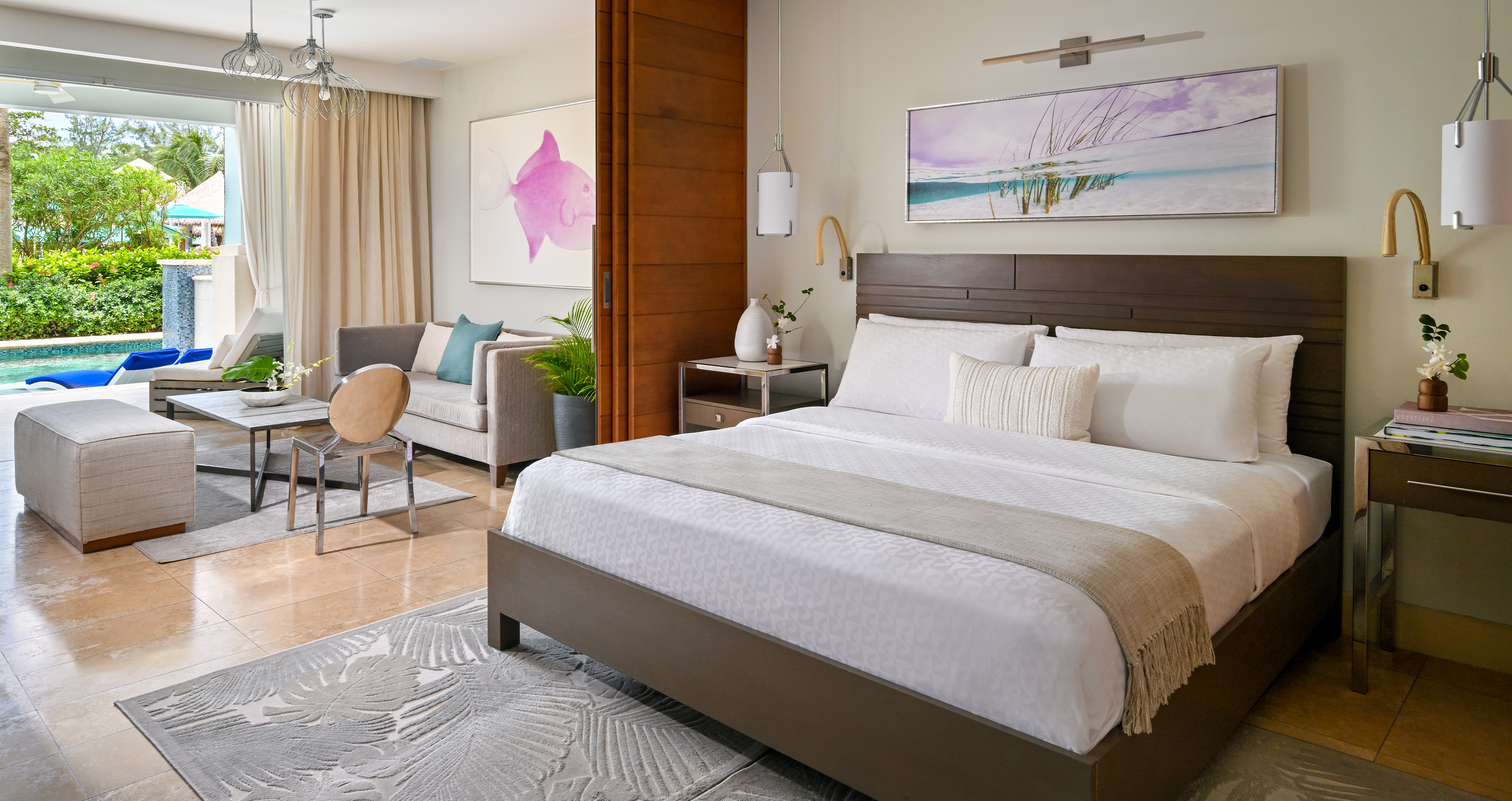 1 Bedroom, Royal, Lagoon, Suite, Sea Side, Butler, Patio, Bathtub