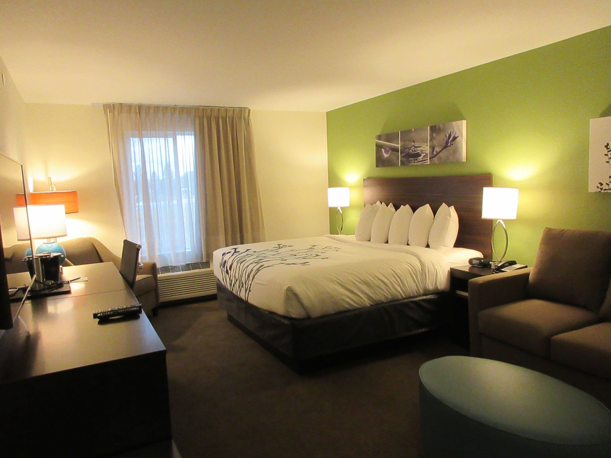 Standard, King Bed, Sofa, Sleep Inn Spokane Airport 3/5
