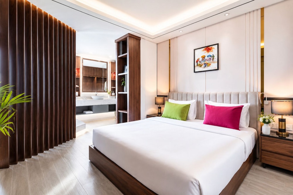 جناح جونيور بانورامي بسرير كينج بإطلالة على المدينة، G8 Center Hotel Saigon 5/10