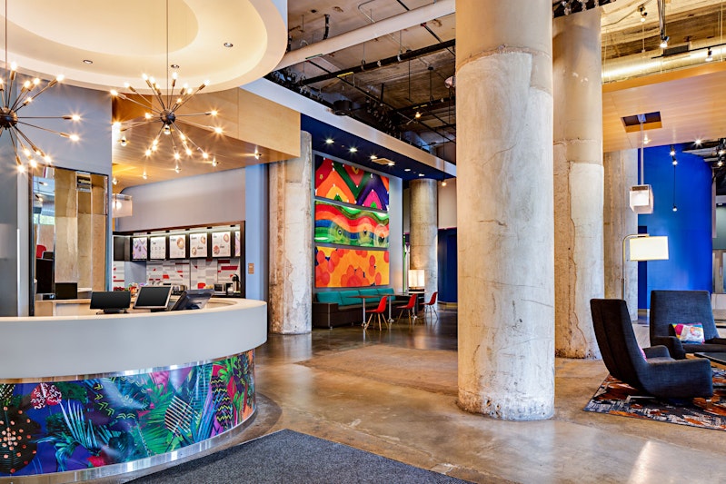 Lobby at Aloft Dallas Downtown, DALLAS - TX