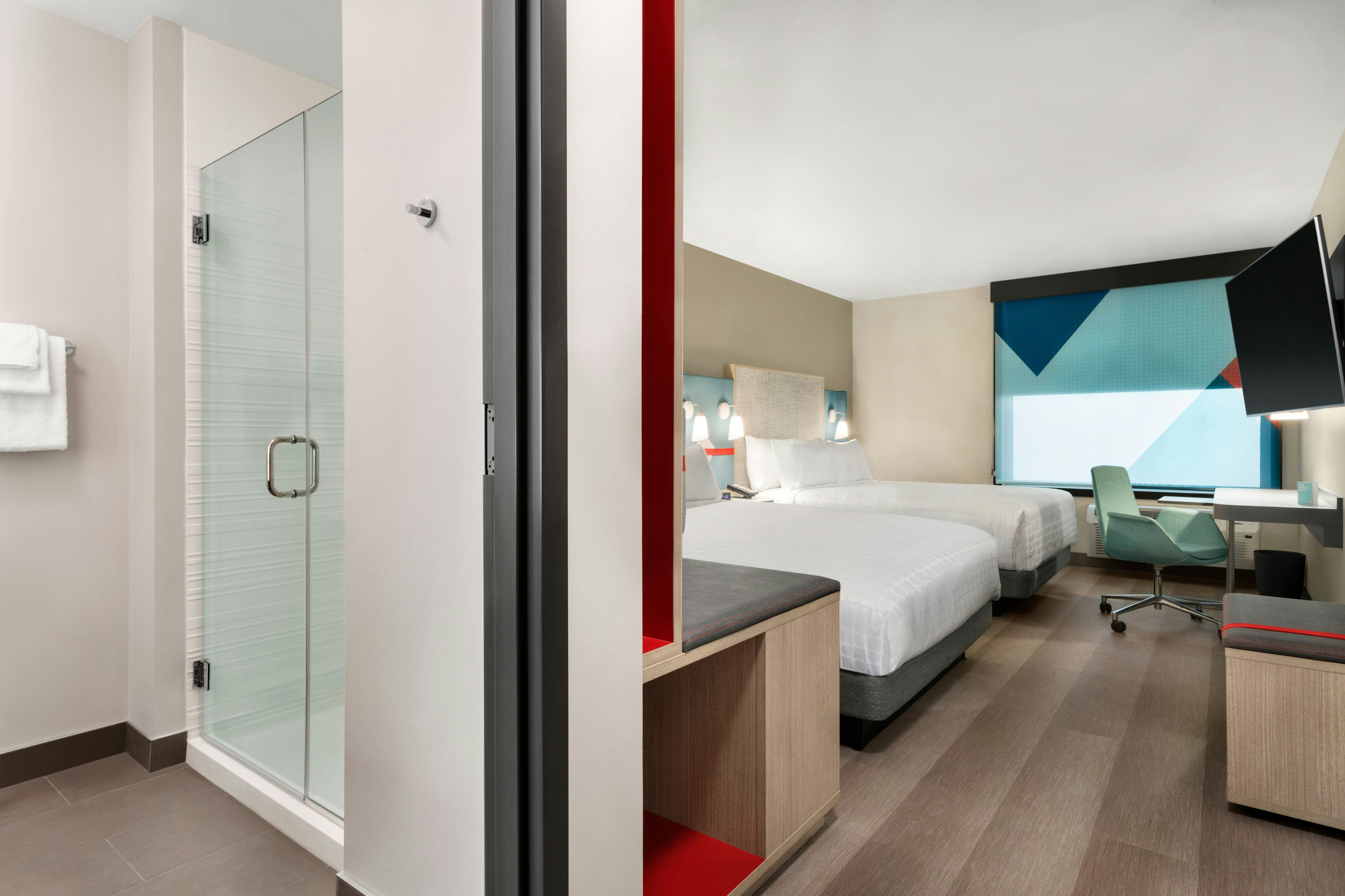 غرفة بسريرين كوين، Avid Hotel Lancaster 2/3