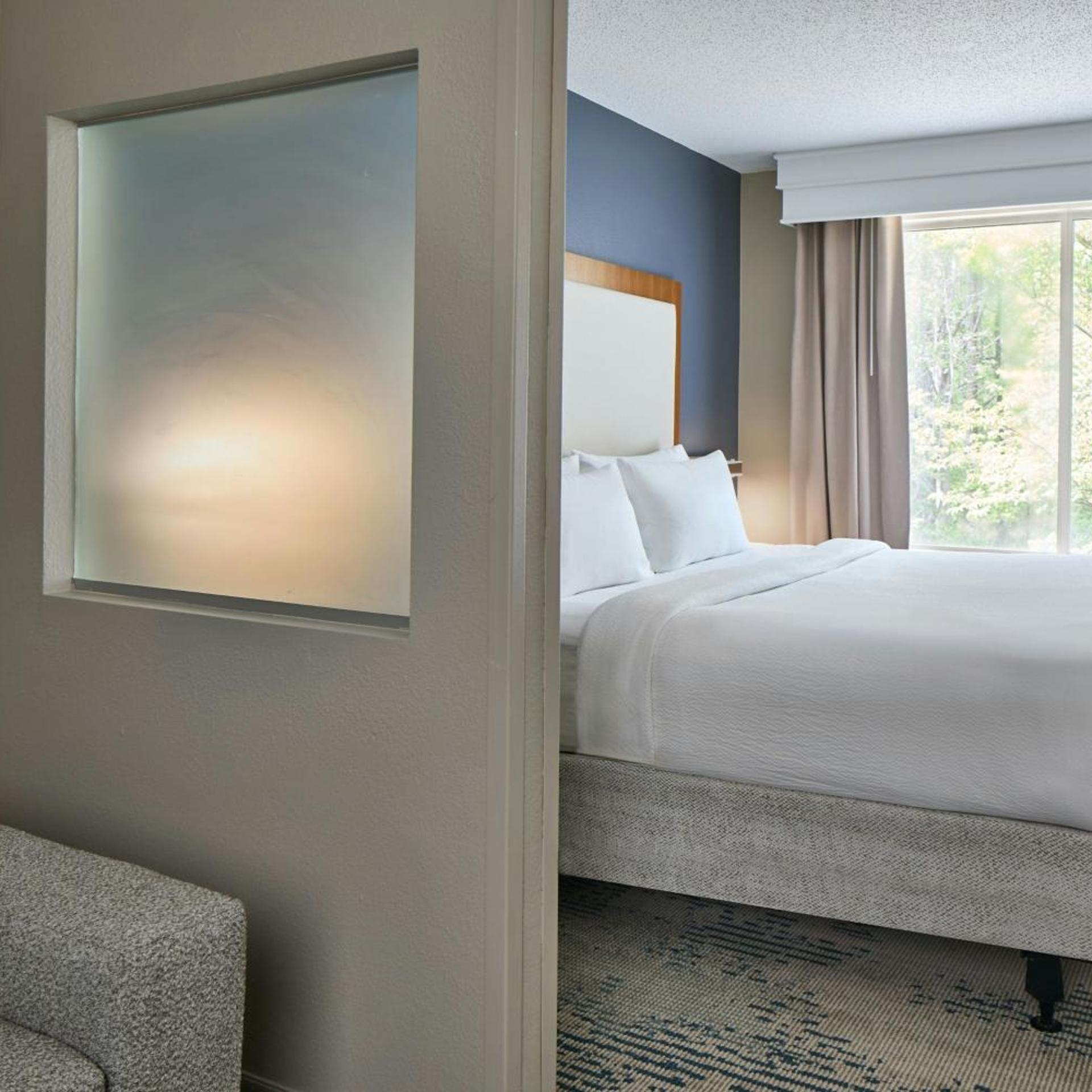 جناح بسرير كينج مع سرير سحّاب إضافي مع أريكة، SpringHill Suites by Marriott Atlanta Alpharetta 2/4