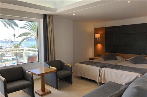 Room, Single, Double Bed, Side Sea View