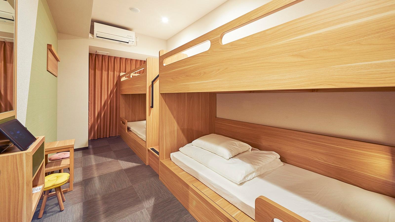 2 Rooms, Water, Economy, Quadruple, 2 Bunk Beds