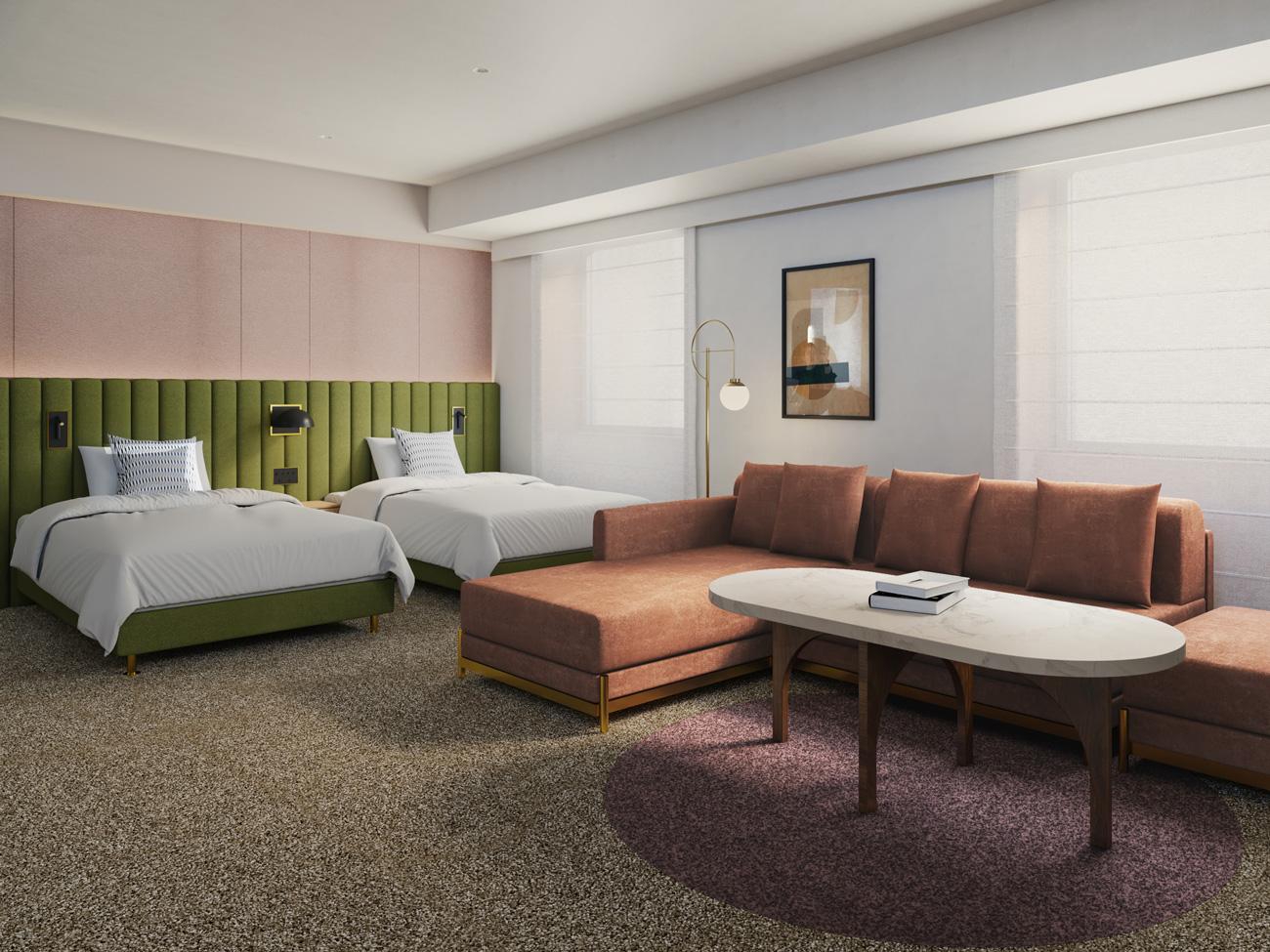 Semi Room, Grand, Upper, 2 Semi Double Beds, 2 Sofa