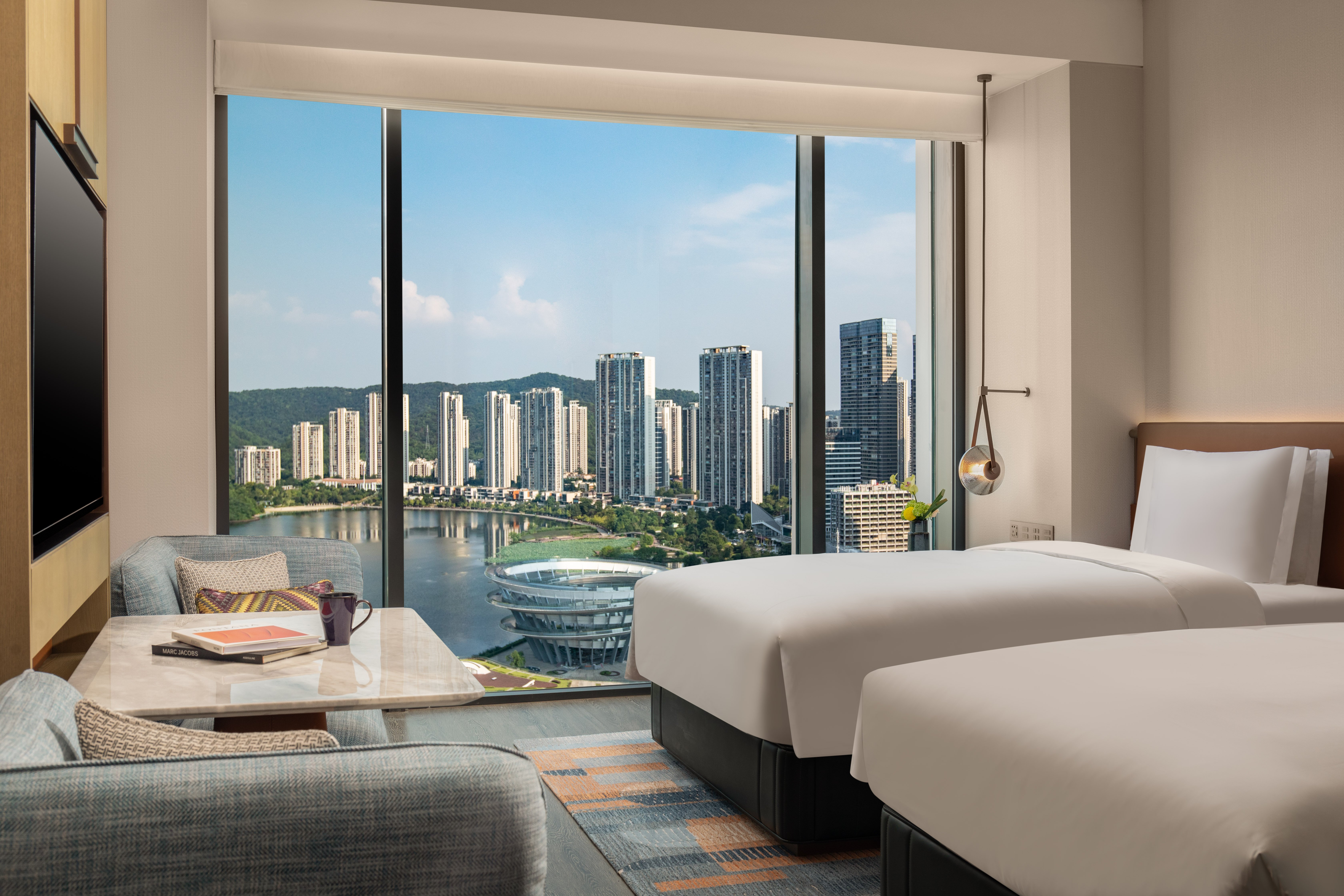 City, Standard, 2 Double Beds, Island View