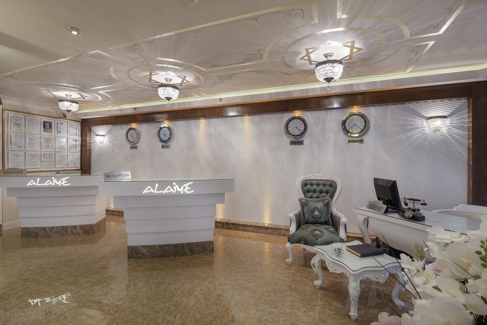 Lobby at Alaiye Kleopatra Hotel, ALANYA