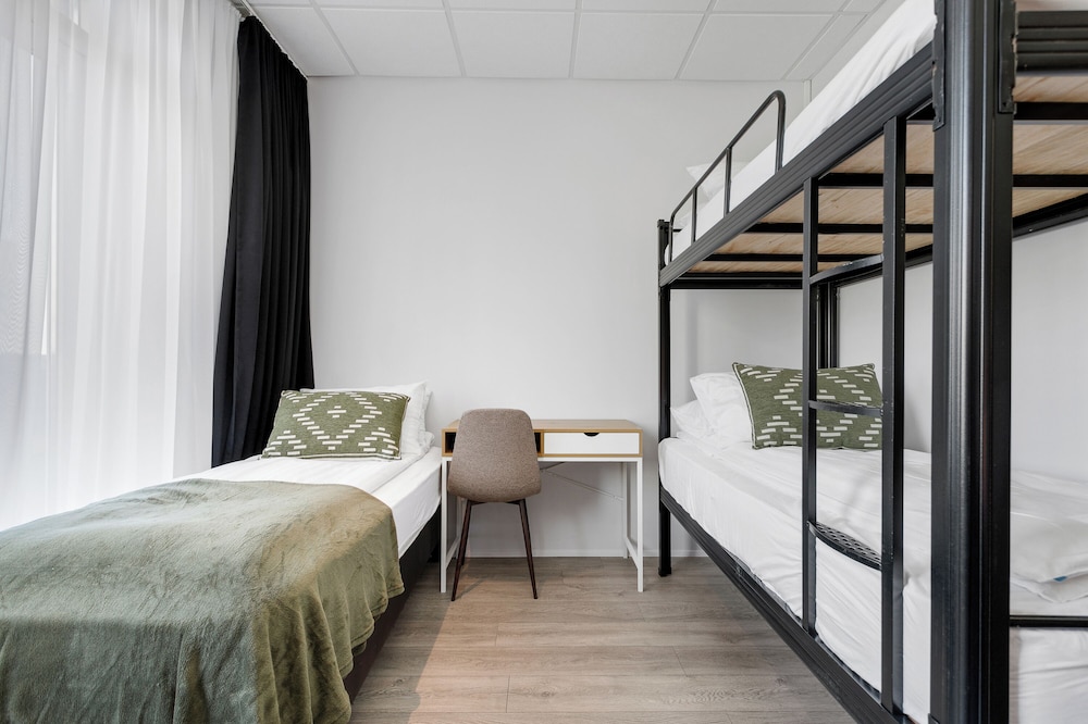 غرفة عائلية بأسرّة بطابقين وثلاثة أسرّة، Hotel Heidmork 6/10