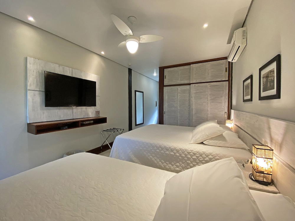 غرفة ثلاثية بسرير كوين وسرير فردي، Porto Pacuiba Hotel Ilhabela 3/4