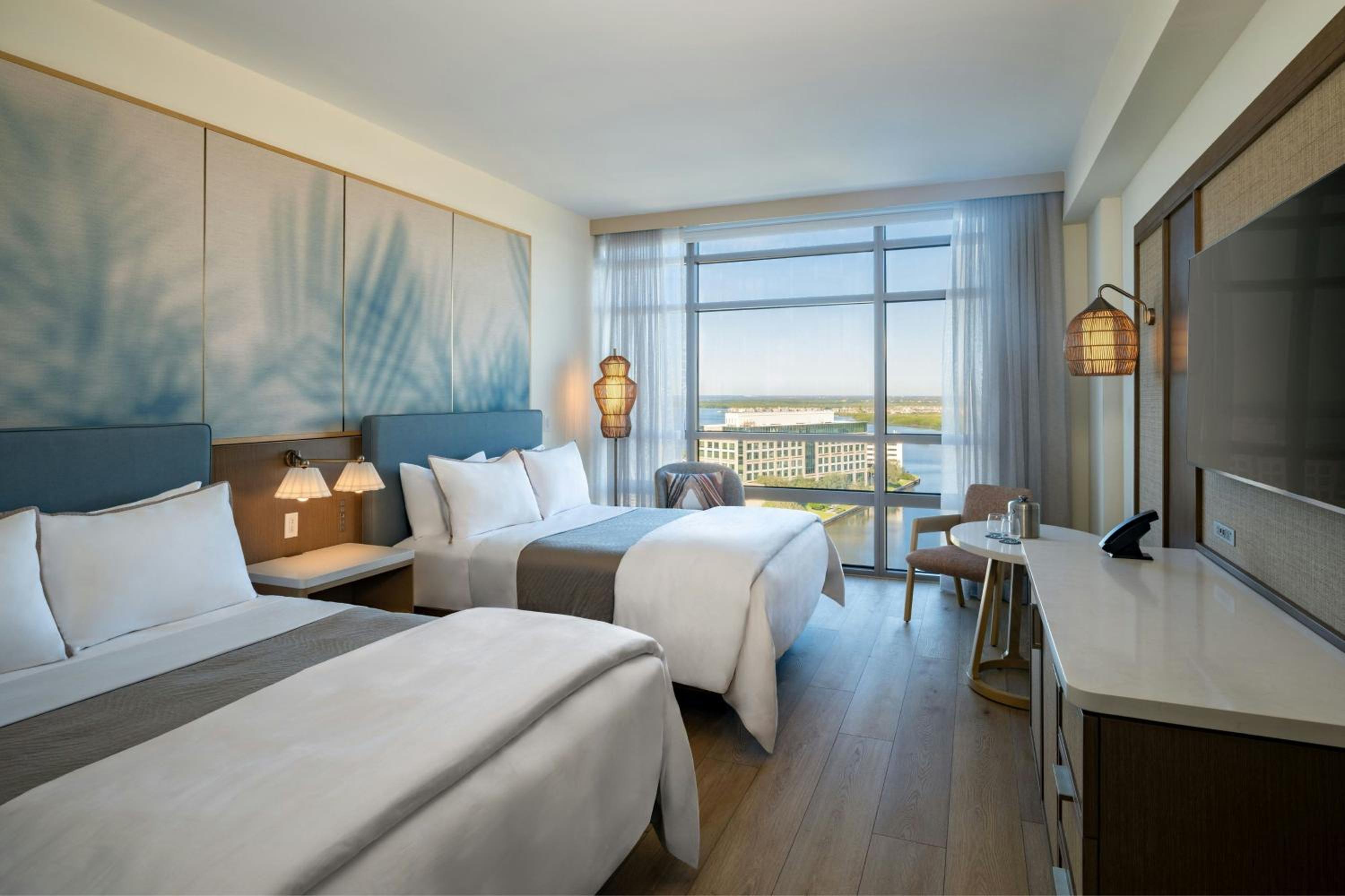 Guest Room, Deluxe, 2 Double Beds, Water View, Top Floor