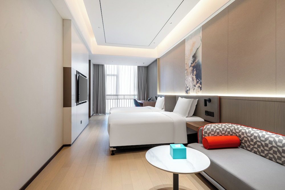 غرفة قياسية بسريرين مزدوجين في طابق مرتفع، Holiday Inn Express Qidong Economic Zone 3/5