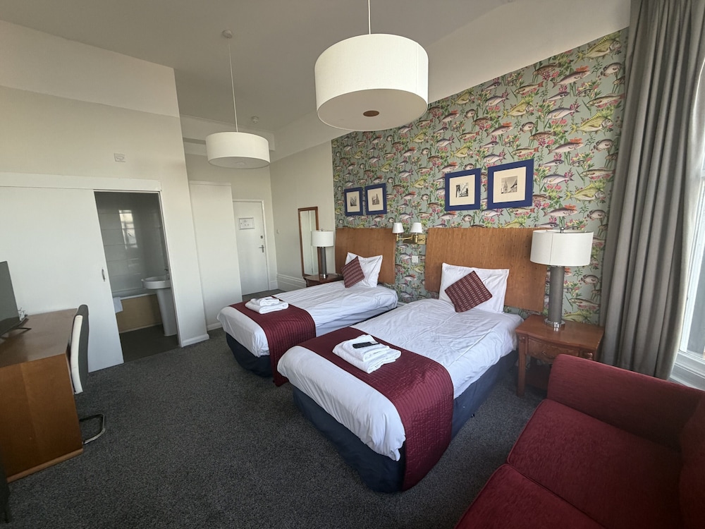 غرفة بانورامية بسريرين منفصلين بإطلالة على البحر، West Rocks Townhouse 4/7
