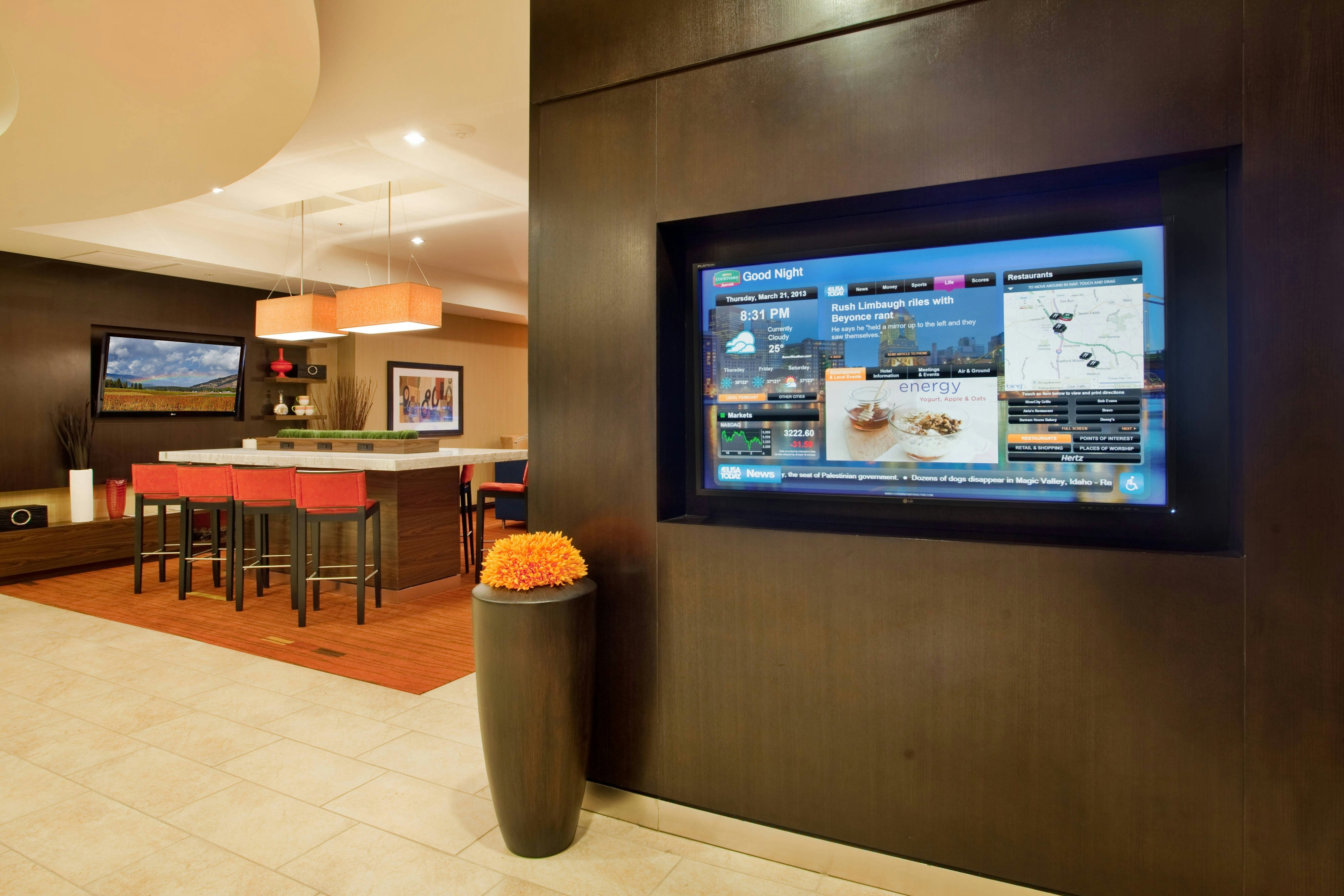 Lobby at COURTYARD PITTSBURGH NORTH/CRANBERRY WOODS, CRANBERRY TOWNSHIP - PA