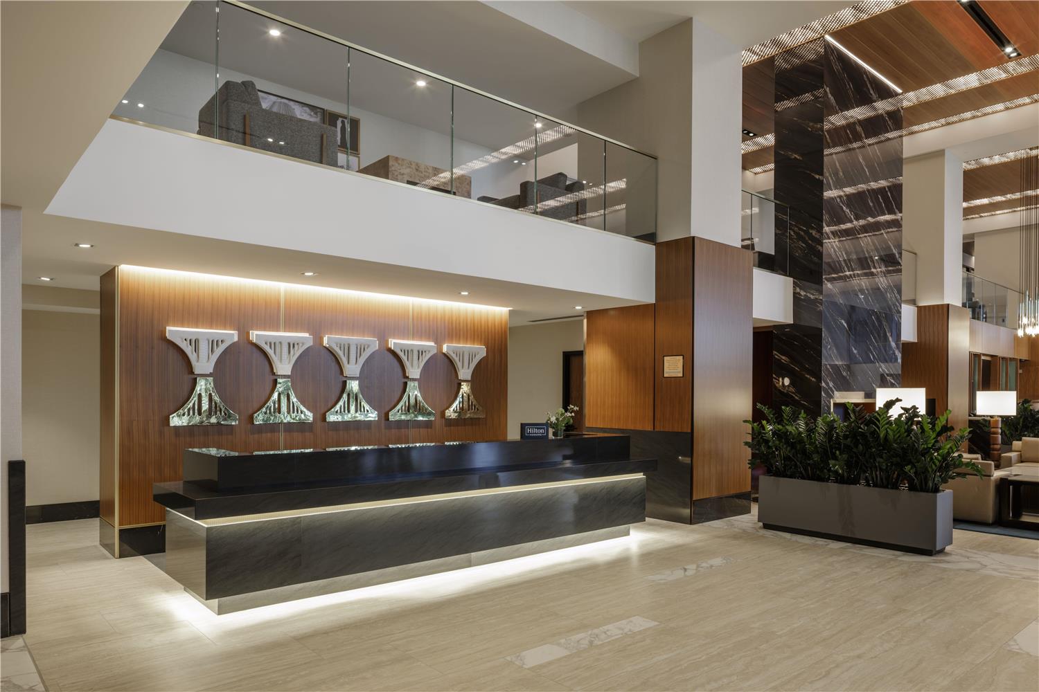Lobby at Hilton Arlington Rosslyn The Key, ARLINGTON - VA
