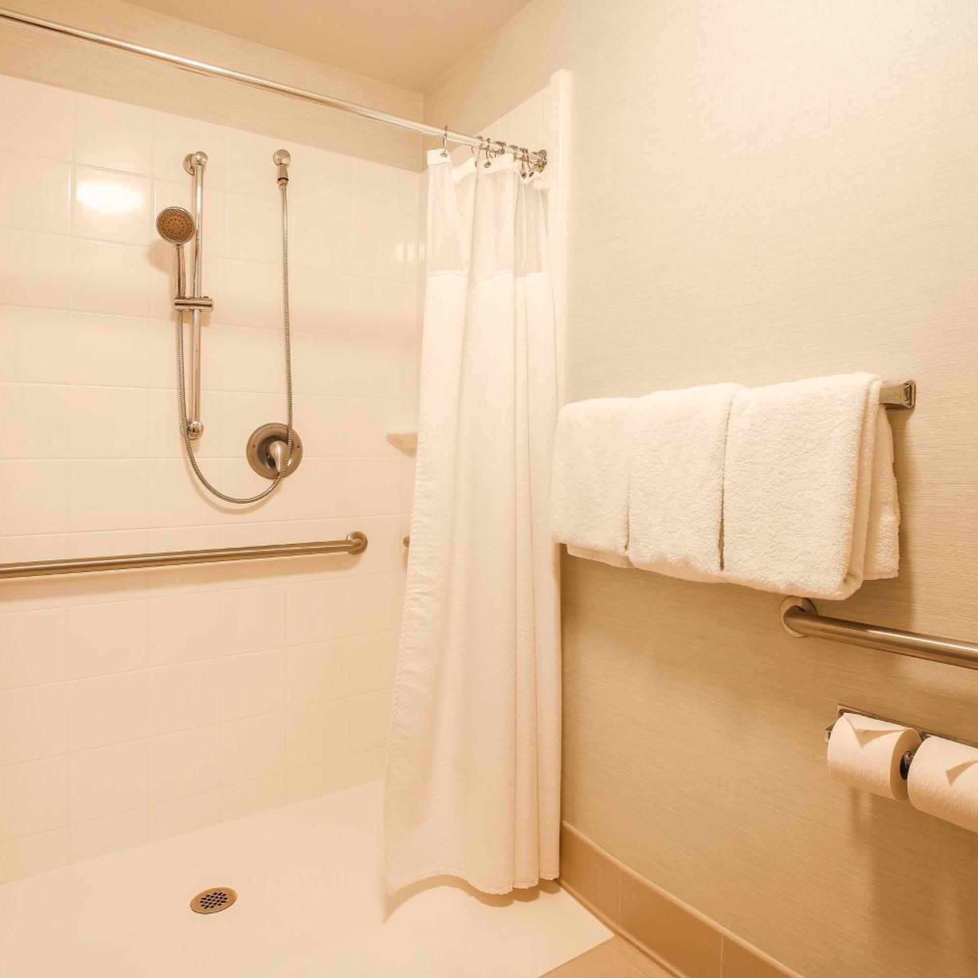 غرفة بسريرين كوين بحوض استحمام لذوي الإعاقة، Courtyard by Marriott Flint Grand Blanc 6/6