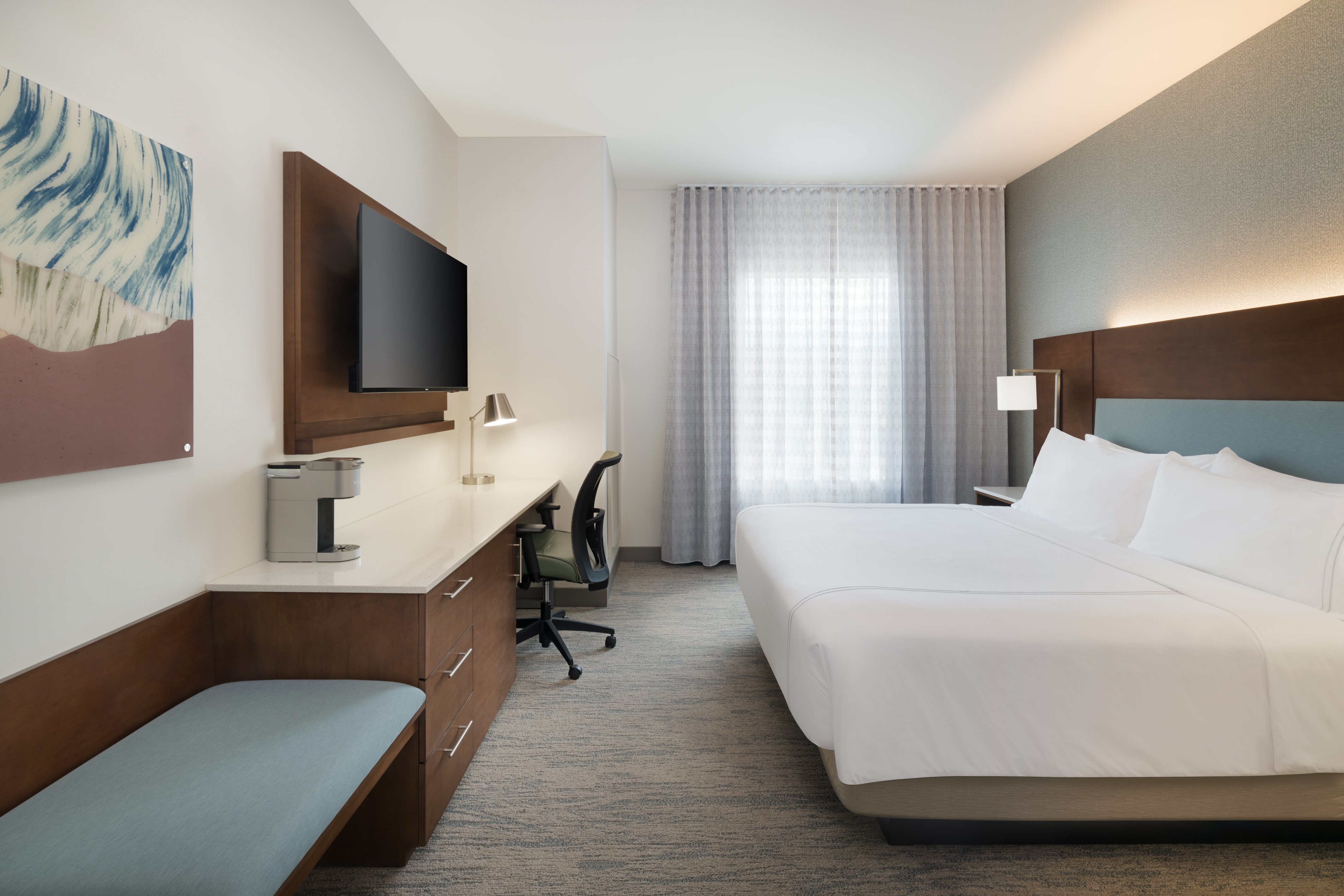 جناح بسرير كينج بغرفة نوم واحدة لذوي الإعاقة، EVEN Hotel Bozeman Yellowstone Intl Arpt, an IHG Hotel 2/4