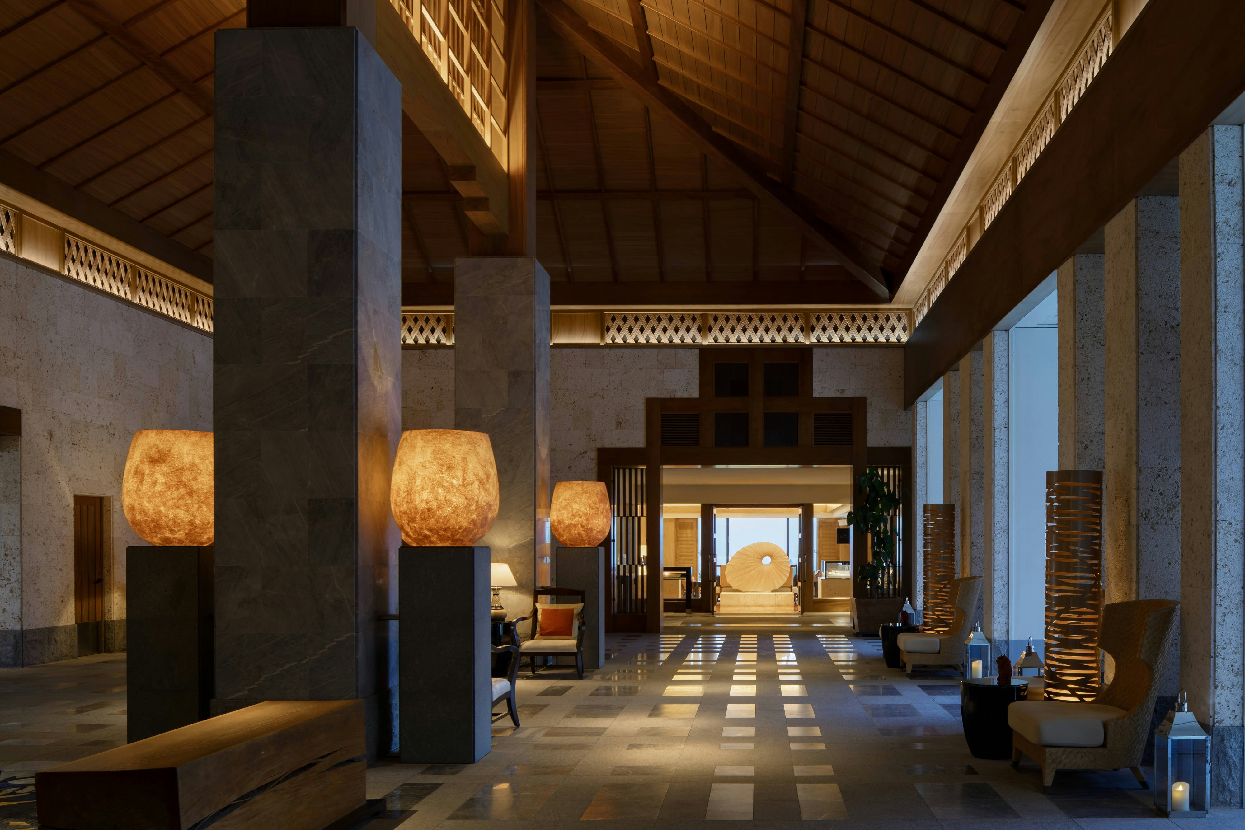 Lobby at The Ritz Carlton Okinawa, NAGO - OKINAWA PREFECTURE