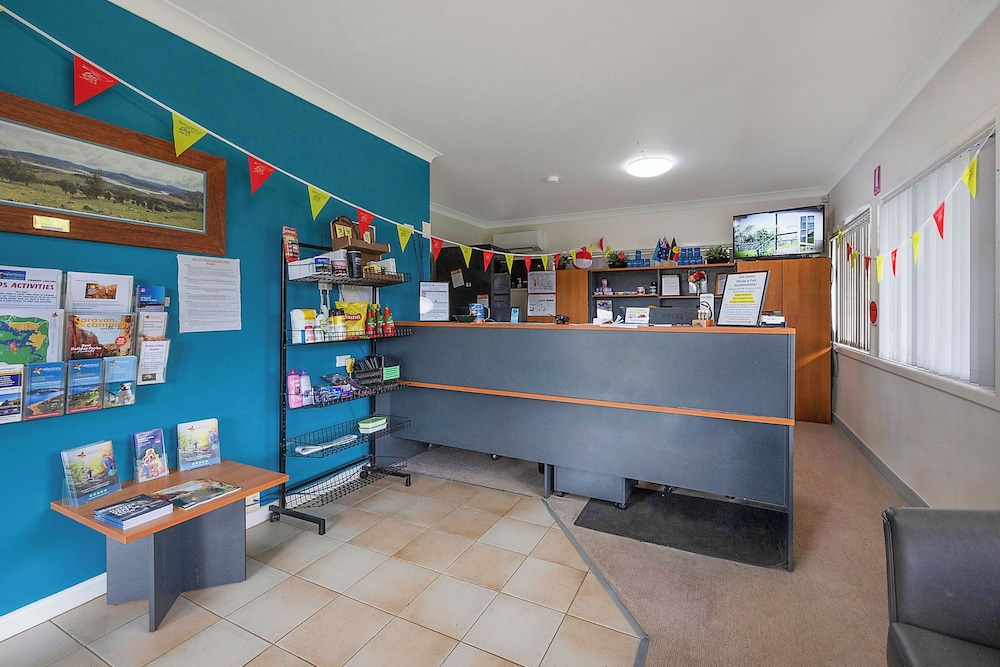Lobby at Reflections Holiday Parks Grabine Lakeside, Bigga