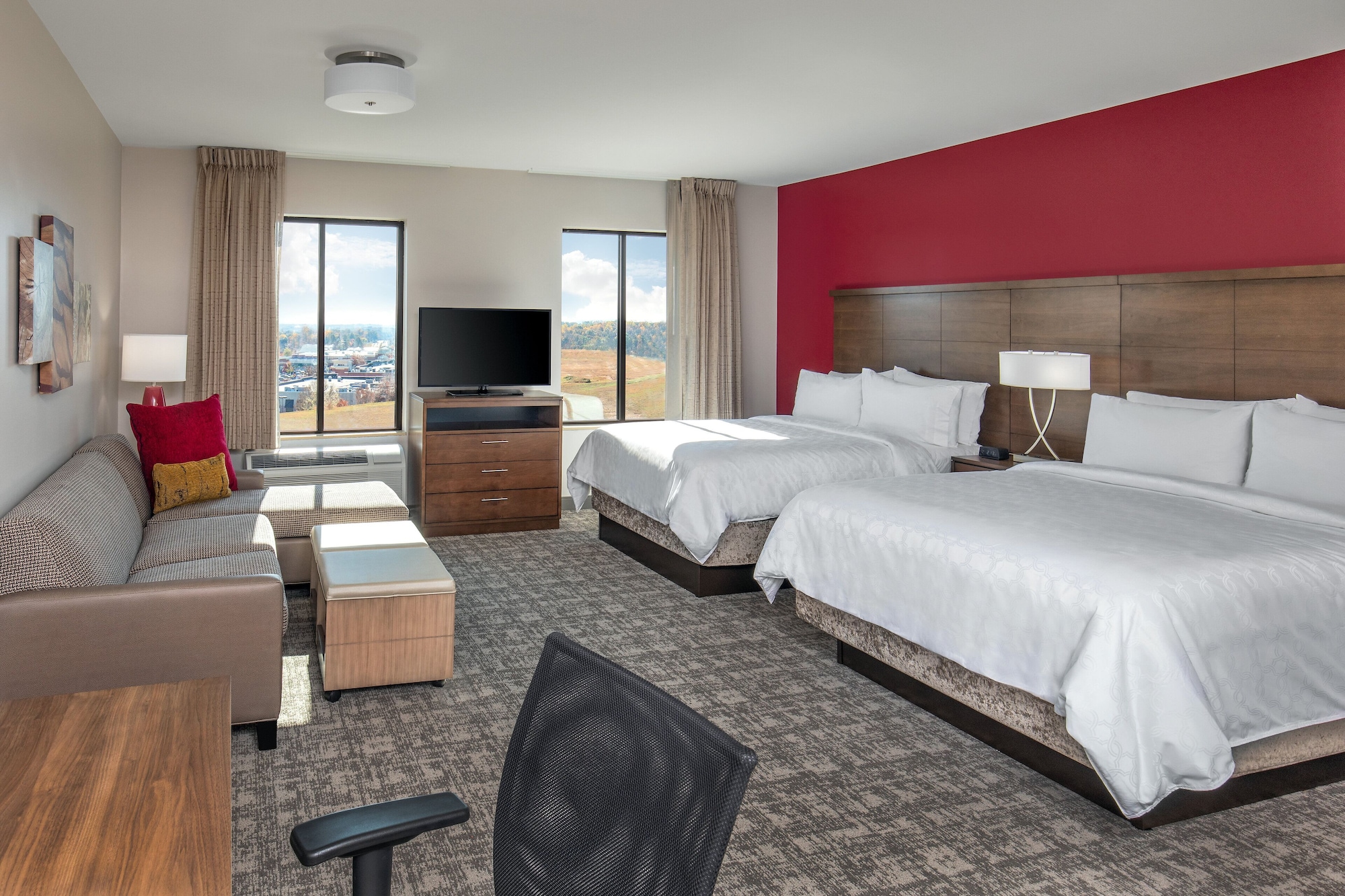 Studio, Suite, 2 Queen Beds, Kitchen, Accessible