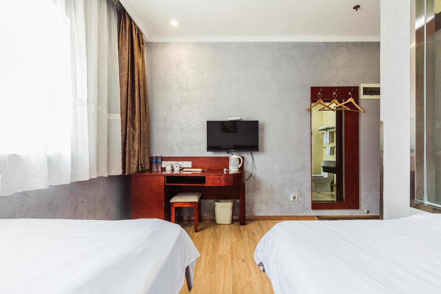 غرفة بسريرين منفصلين، GreenTree Inn Shanghai Huinan Jinghai Road Express Hotel 3/3