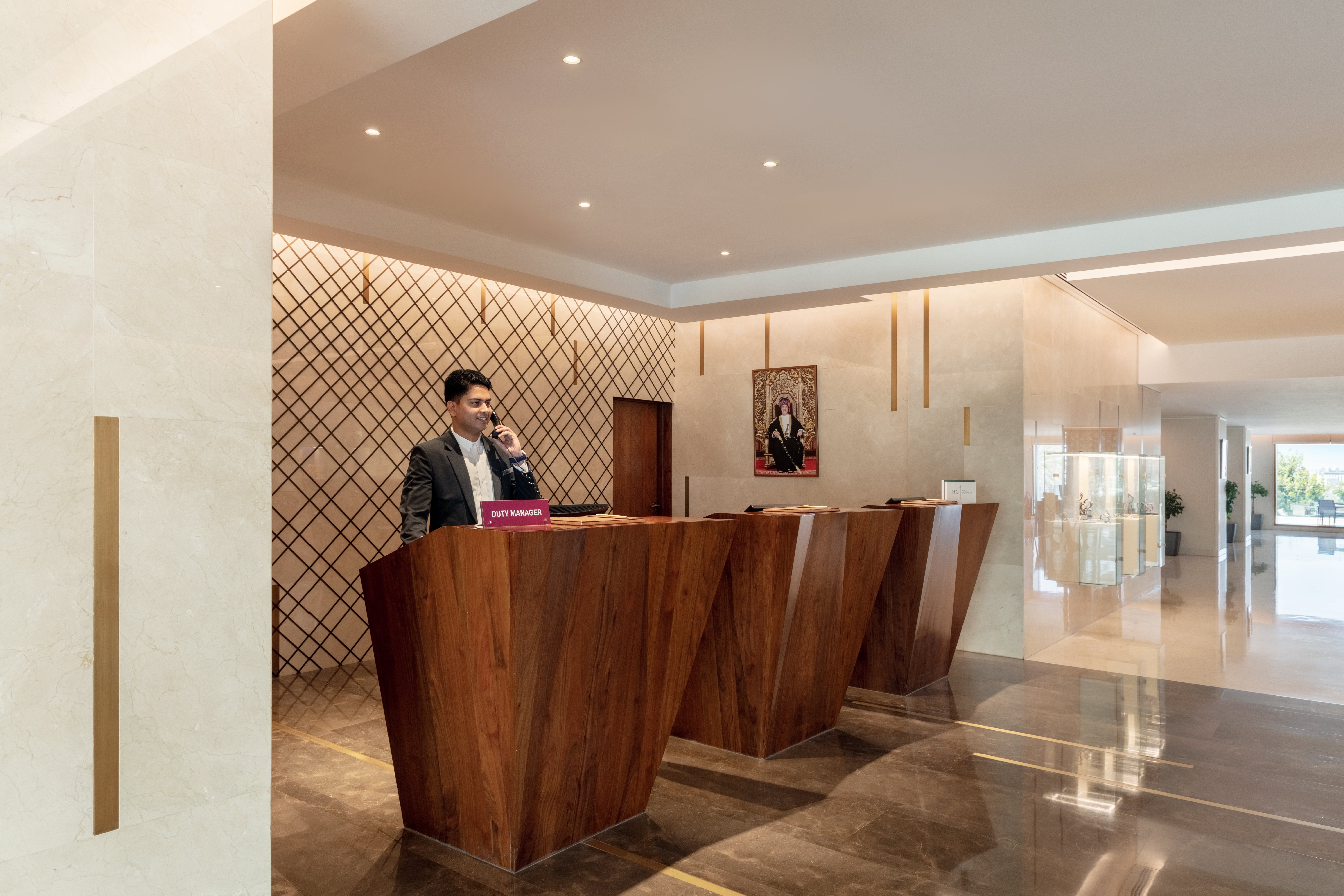 Lobby at Crowne Plaza Muscat, MUSCAT