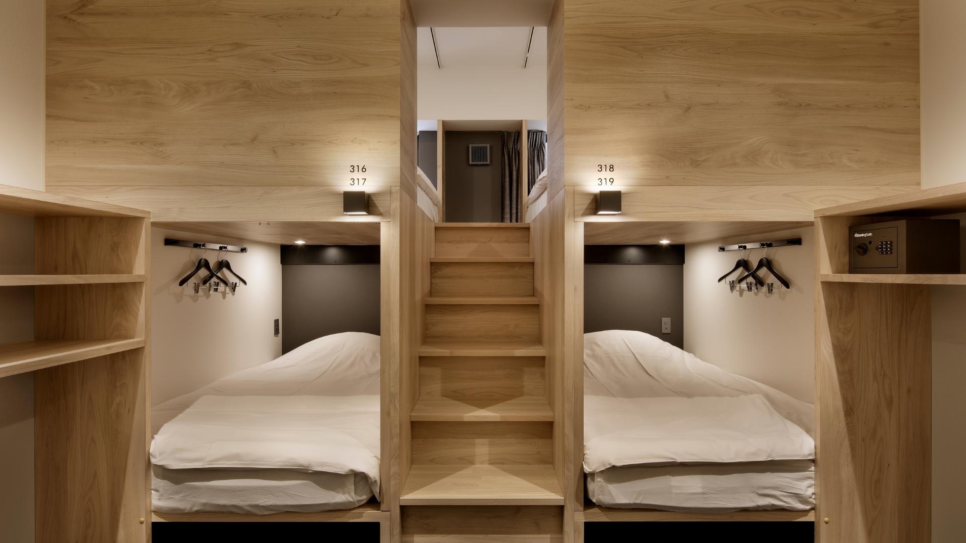 Private, Mixed Dorm, 4 People, Shared Bathroom