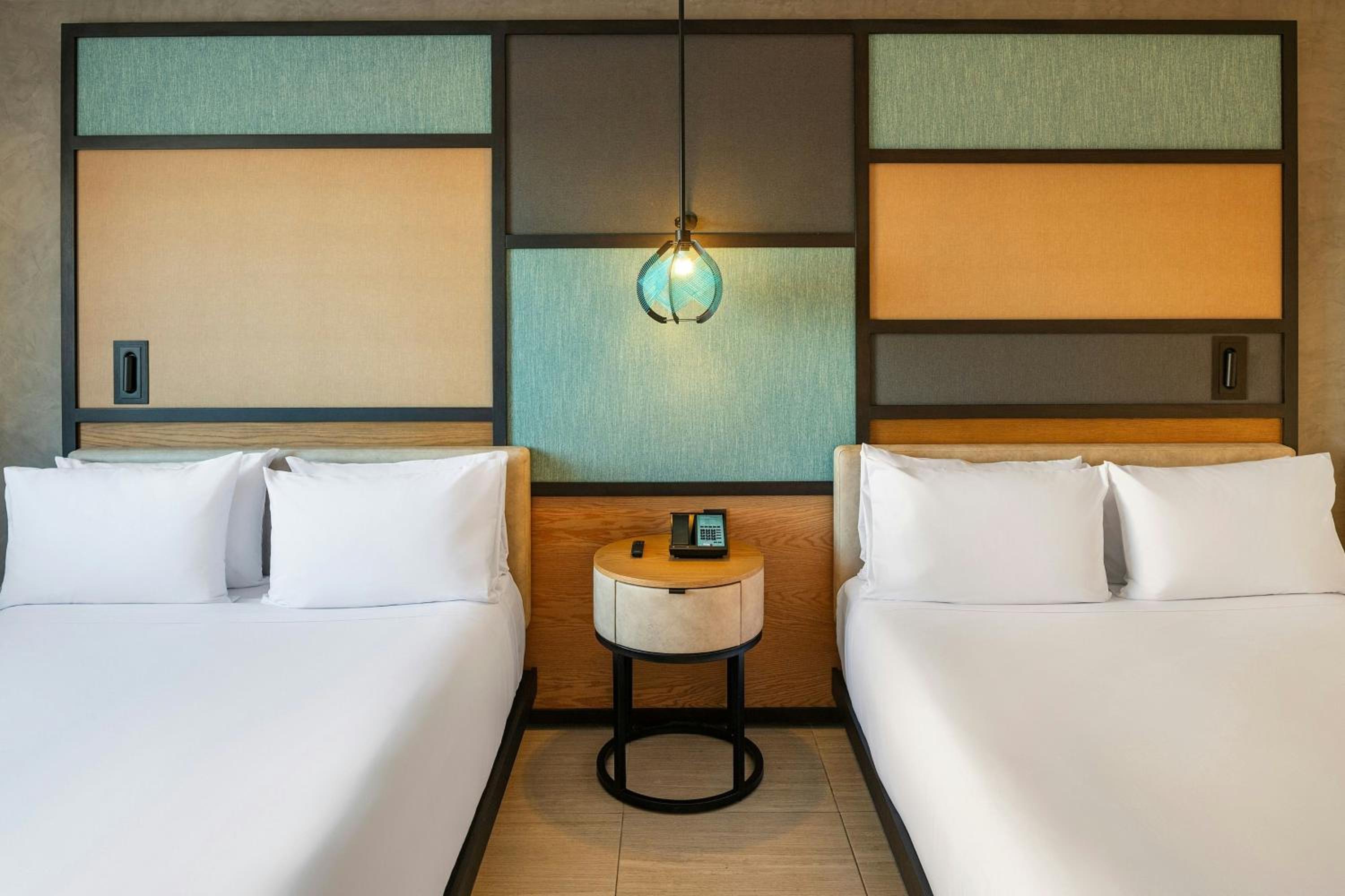 Aloft, Guest Room, 2 King Beds, 2 Queen Beds, Ocean View
